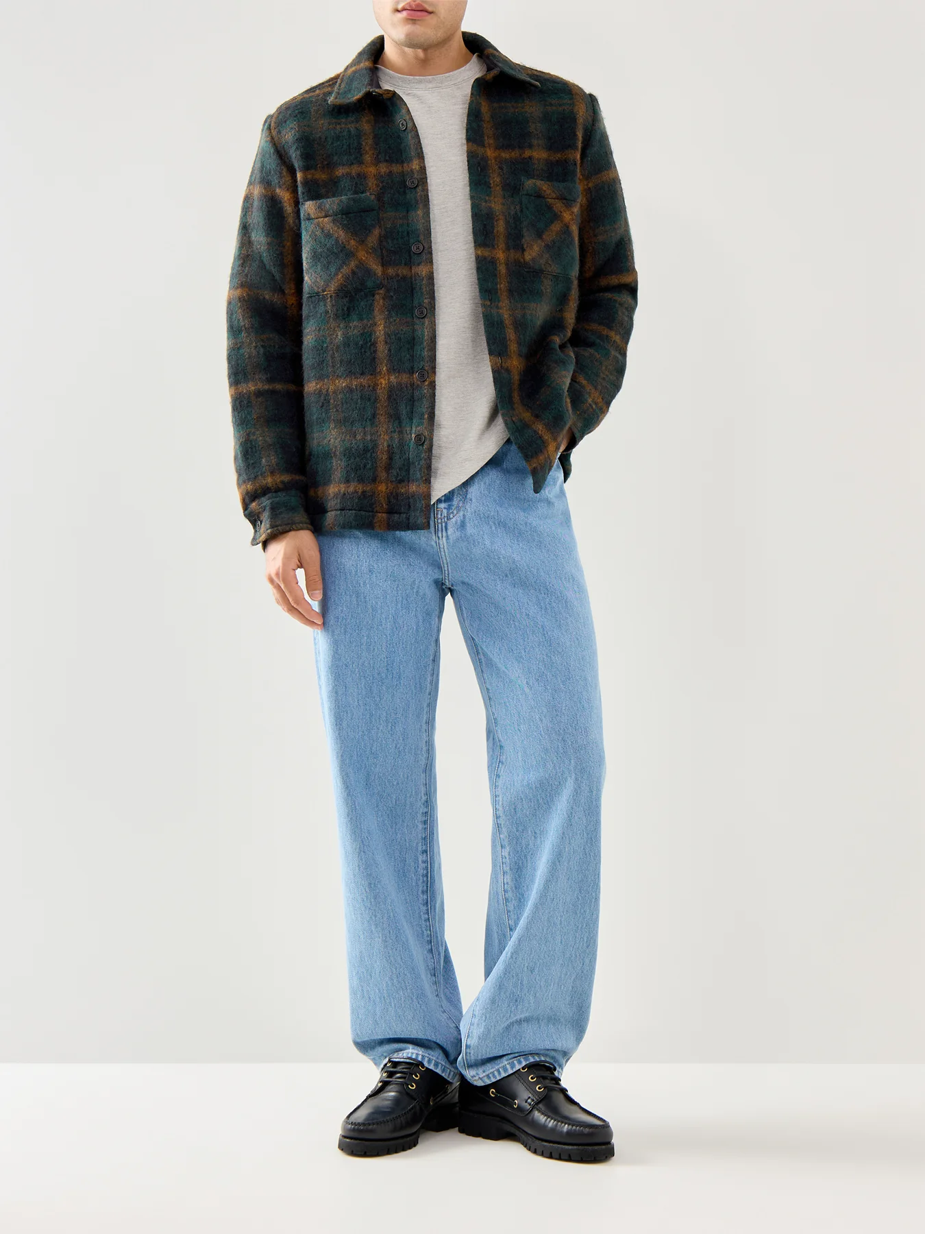 Whiting Overshirt Teal / Orange - Image 2