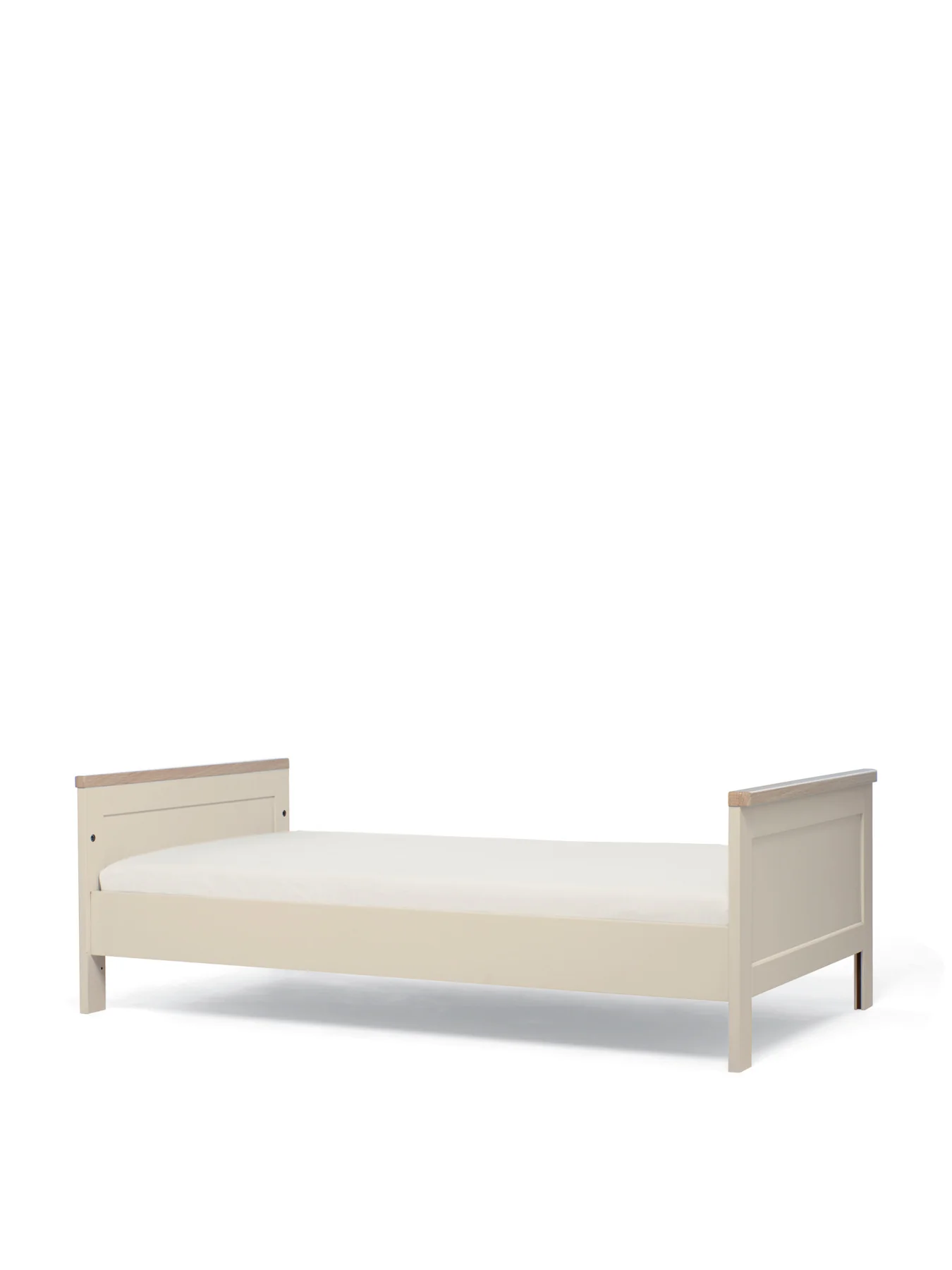 Wedmore 3 Piece Cot Bed Set with Dresser Changer & Wardrobe White Natural - Image 3