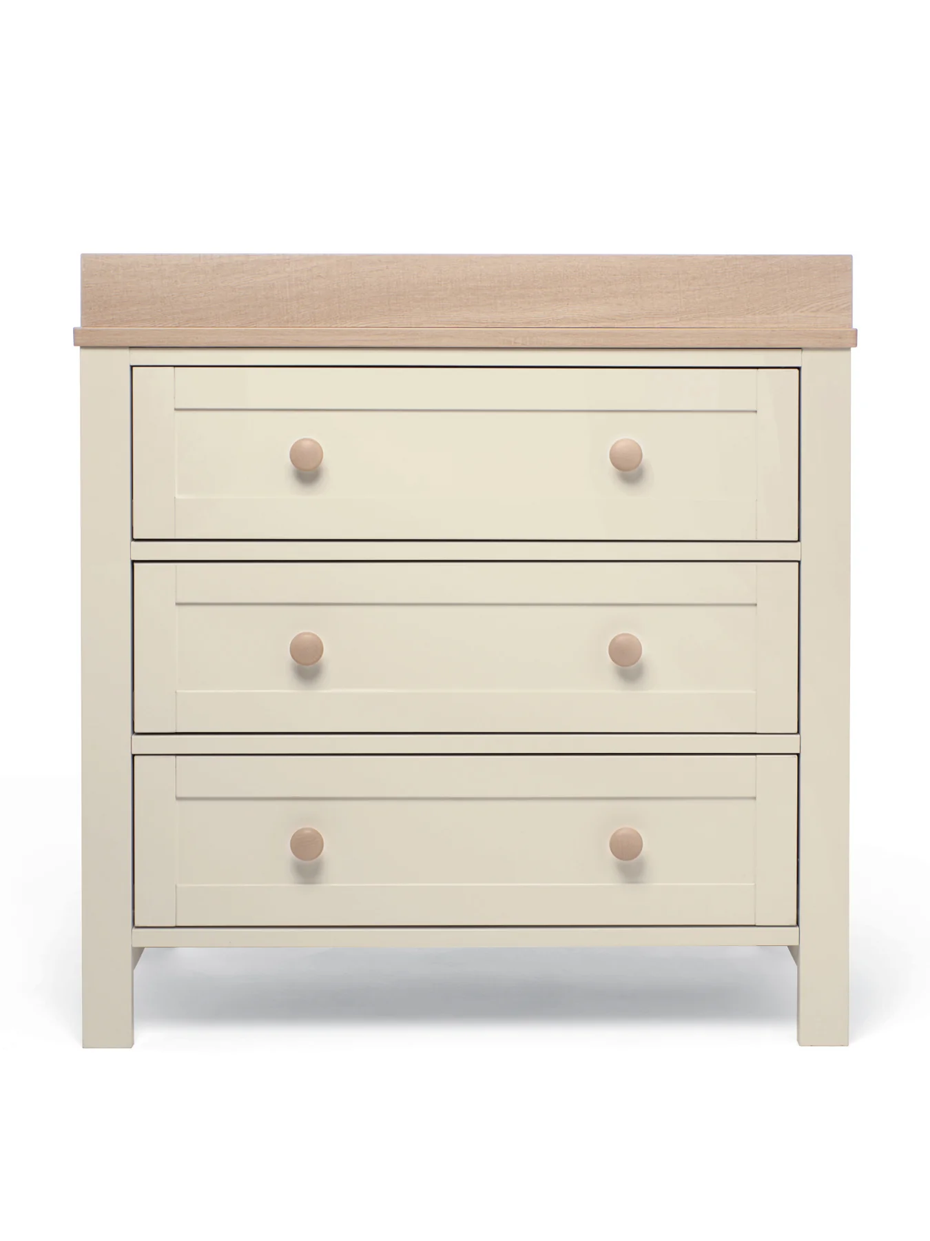 Wedmore 3 Piece Cot Bed Set with Dresser Changer & Wardrobe White Natural - Image 4