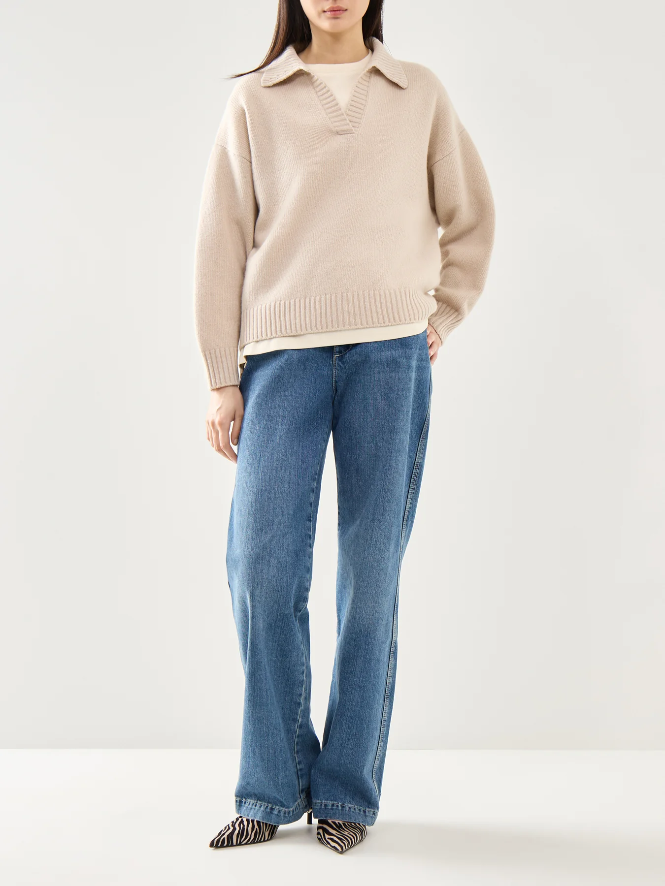 Agre Open Collar Knitwear - Image 2