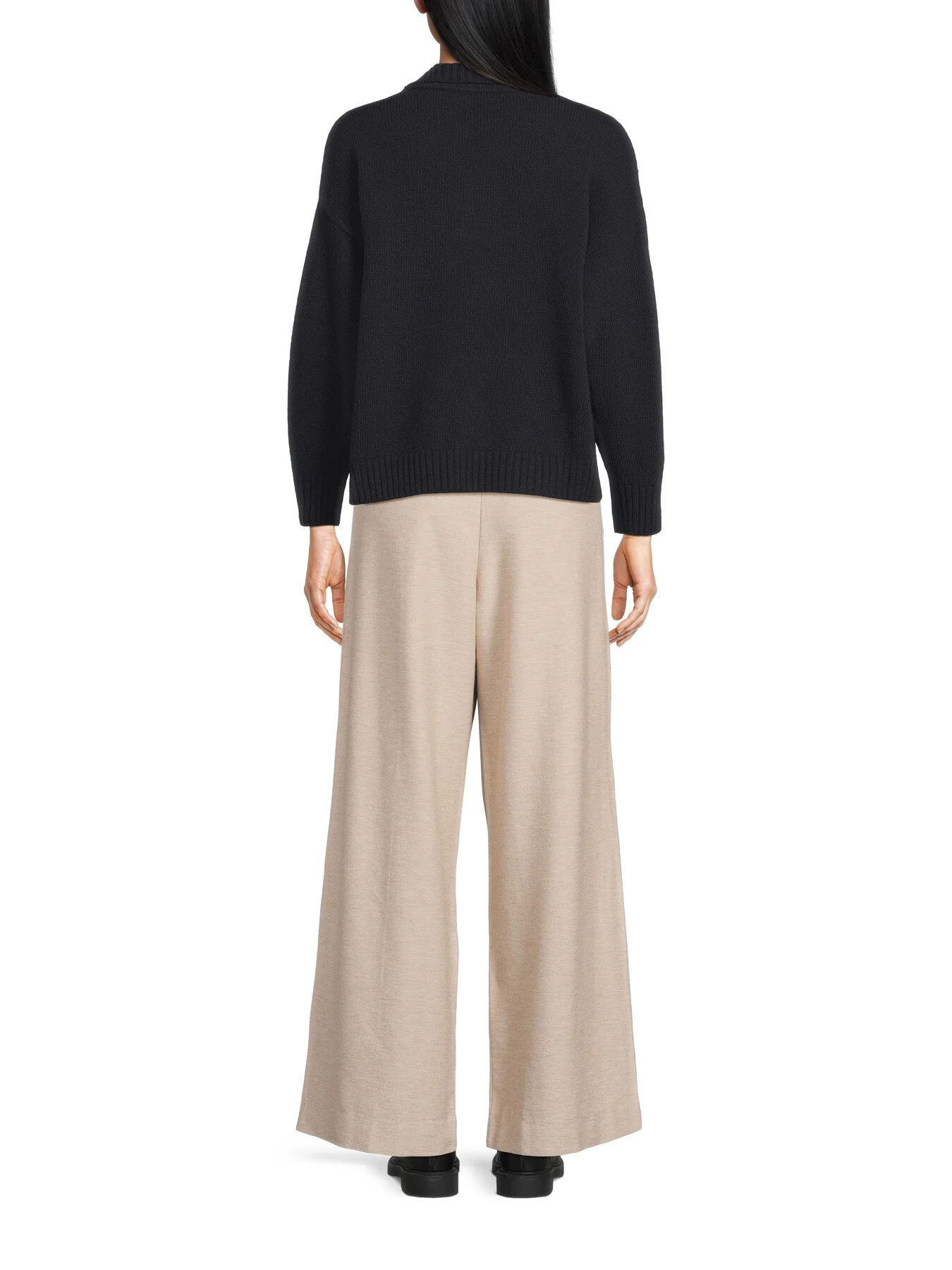 Agre V Neck Collared Wool Jumper - Image 3