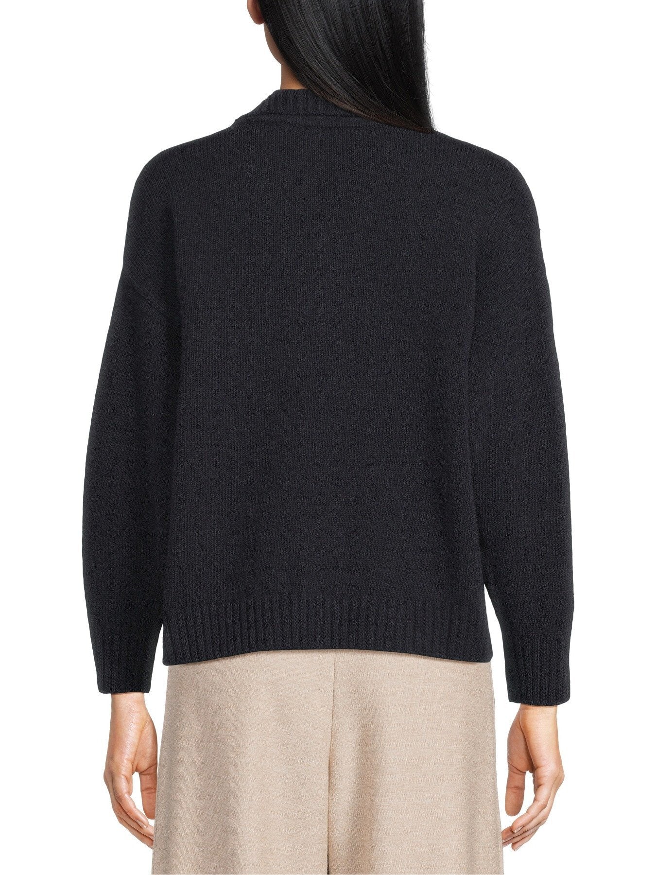 Agre V Neck Collared Wool Jumper - Image 5