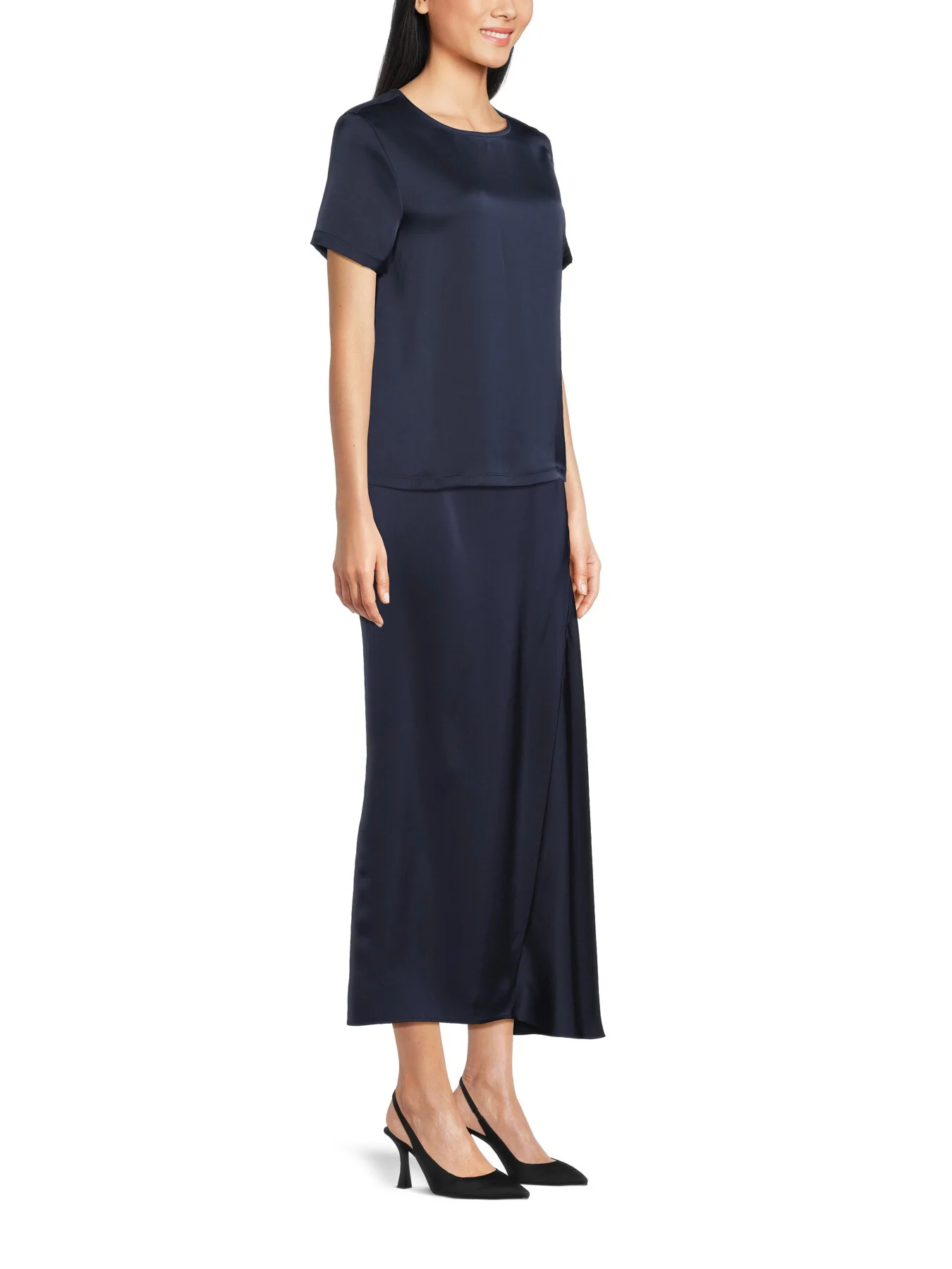 Aia Midi Satin Skirt - Image 4