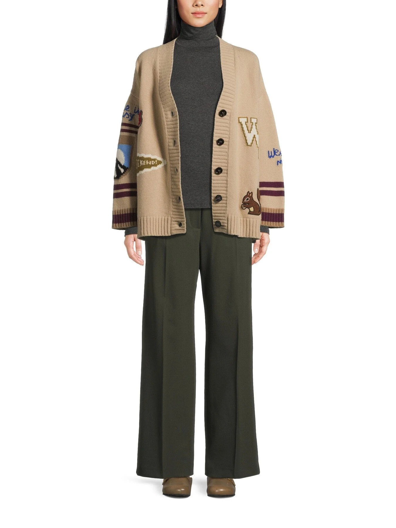Petra Straight Leg Trouser with Elasticated Waist - Image 2