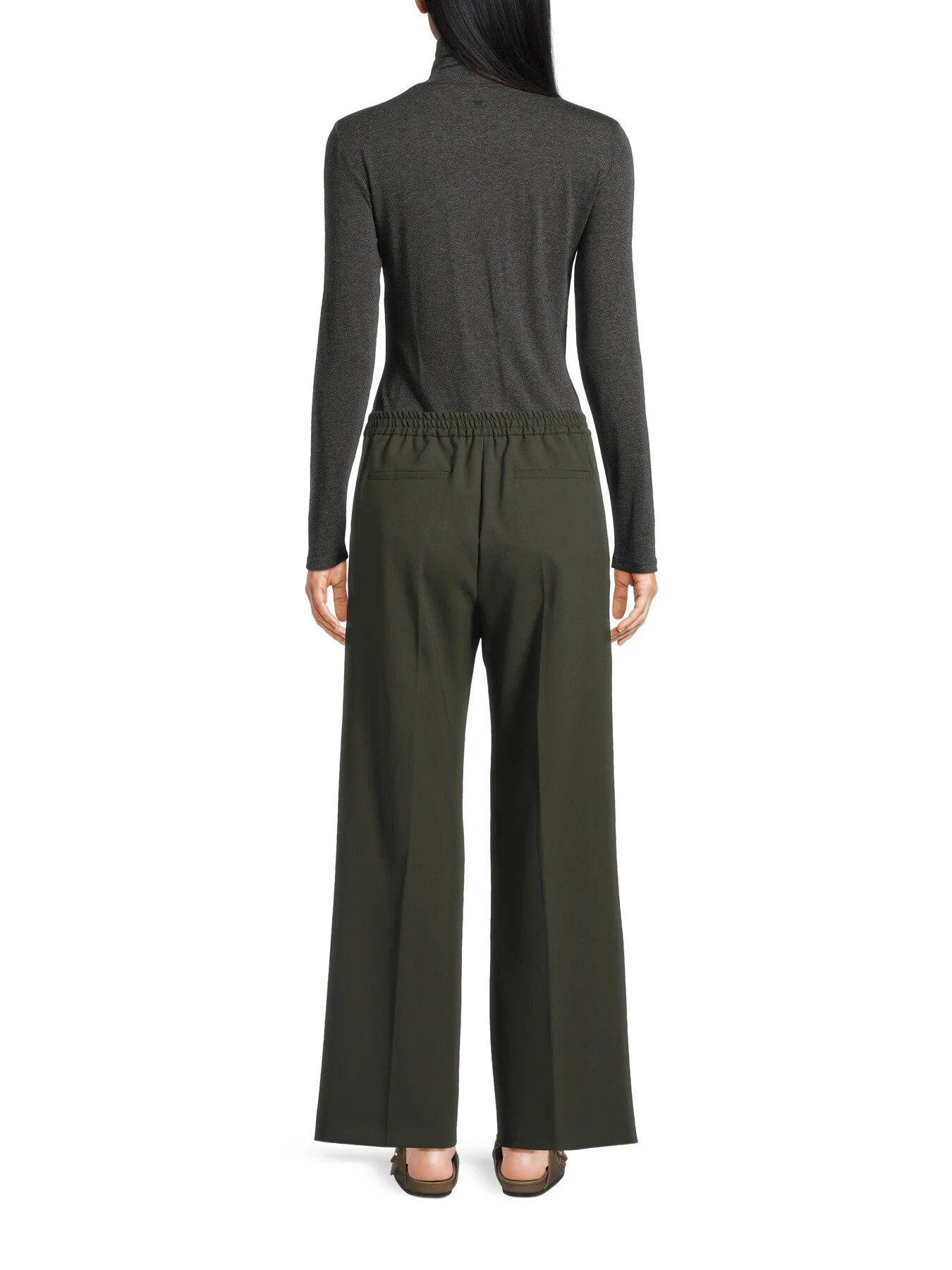 Petra Straight Leg Trouser with Elasticated Waist - Image 3