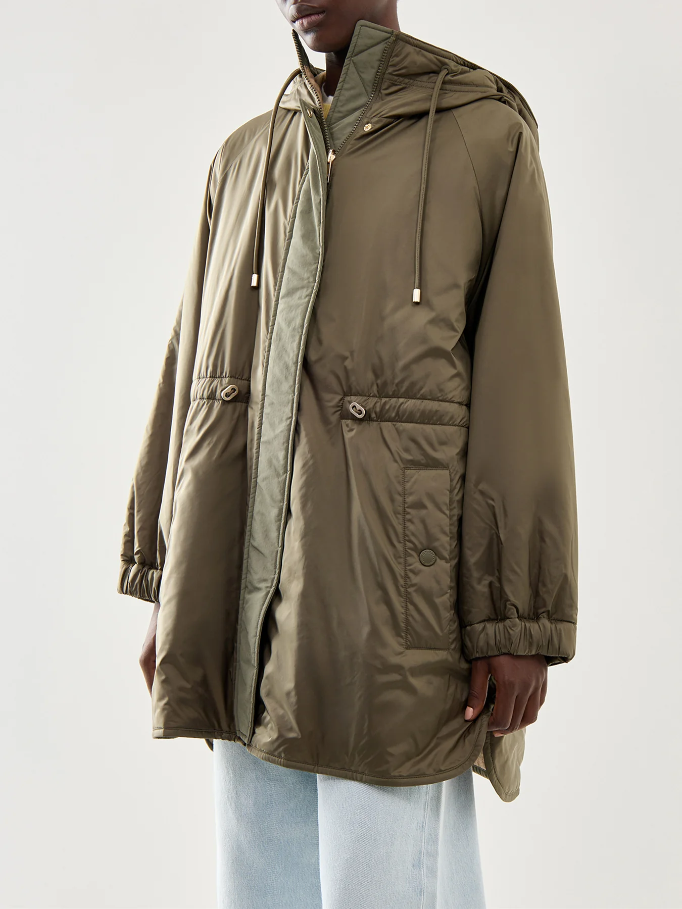 Weekend Alcamo Reversible Light Padded Longline Coat - Image 4