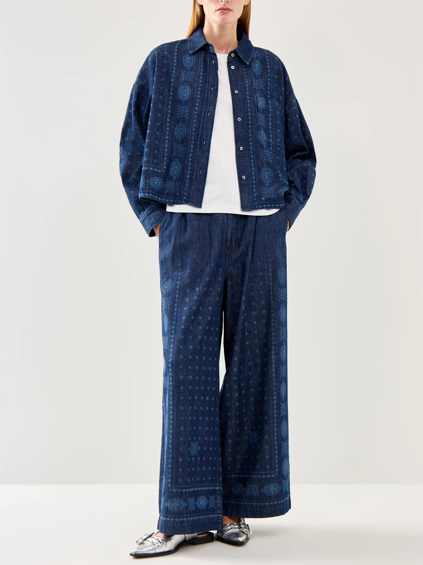 Weekend Giochi Denim Printed Shirt - Image 2