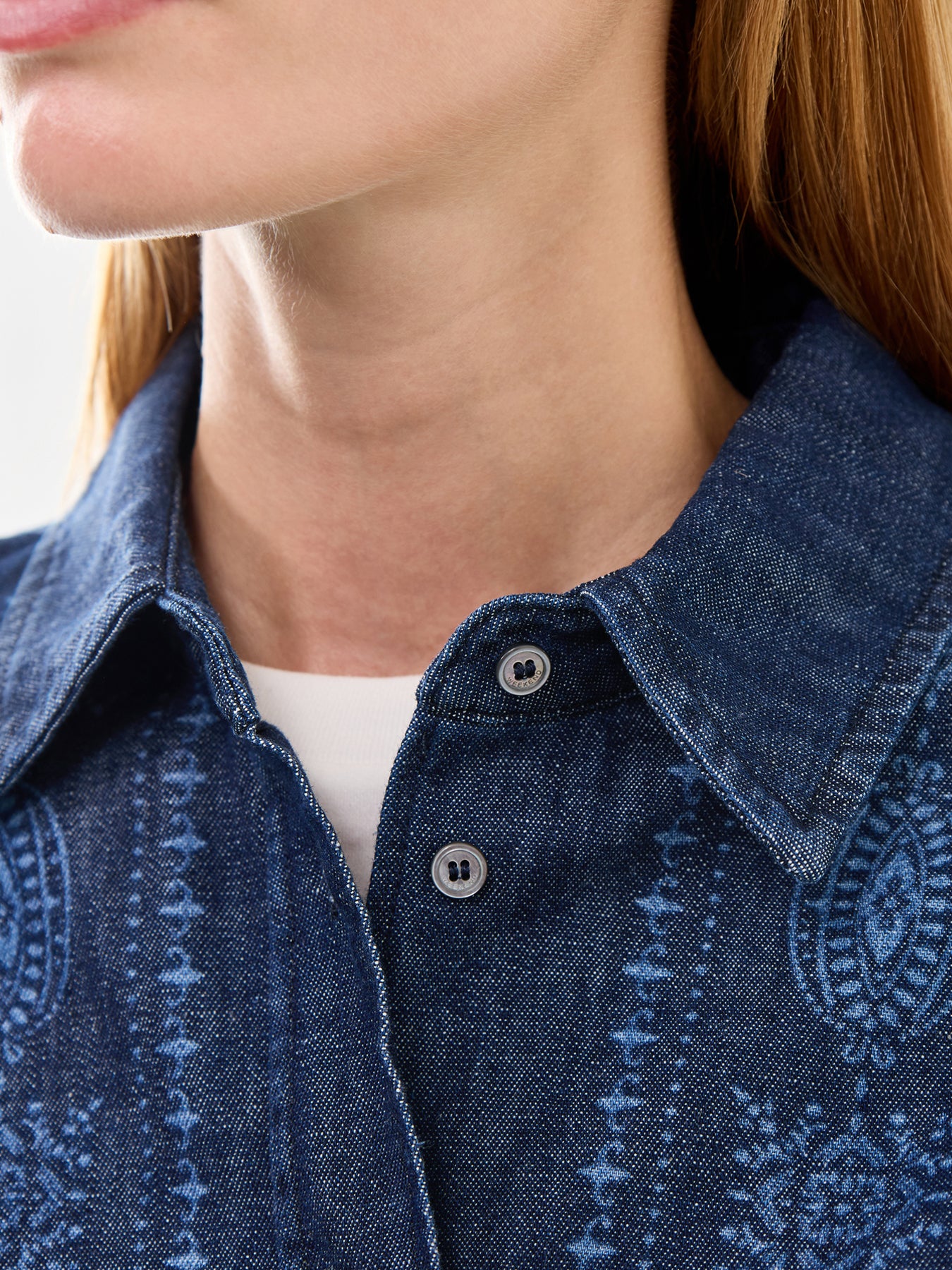 Weekend Giochi Denim Printed Shirt - Image 3