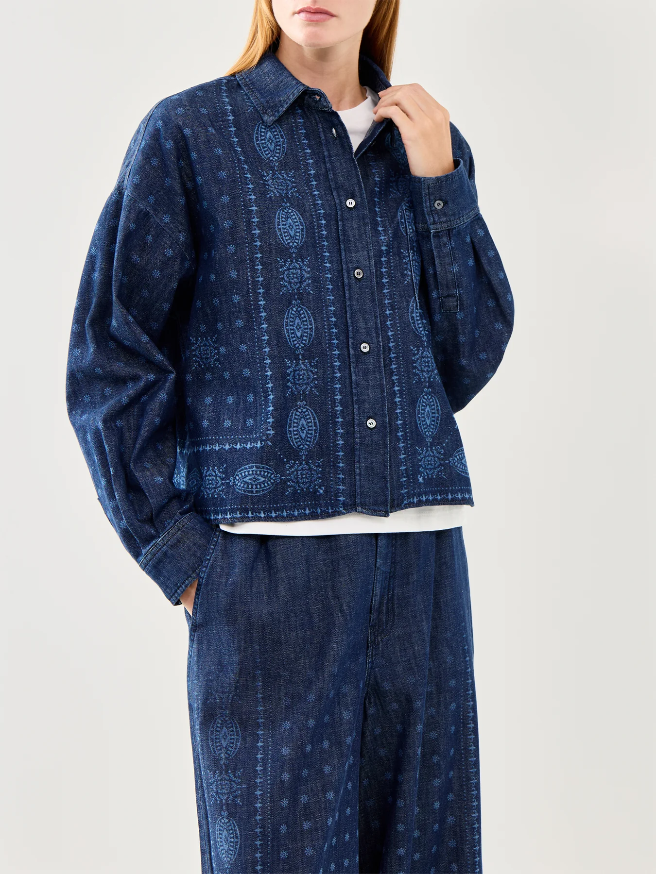 Weekend Giochi Denim Printed Shirt - Image 4