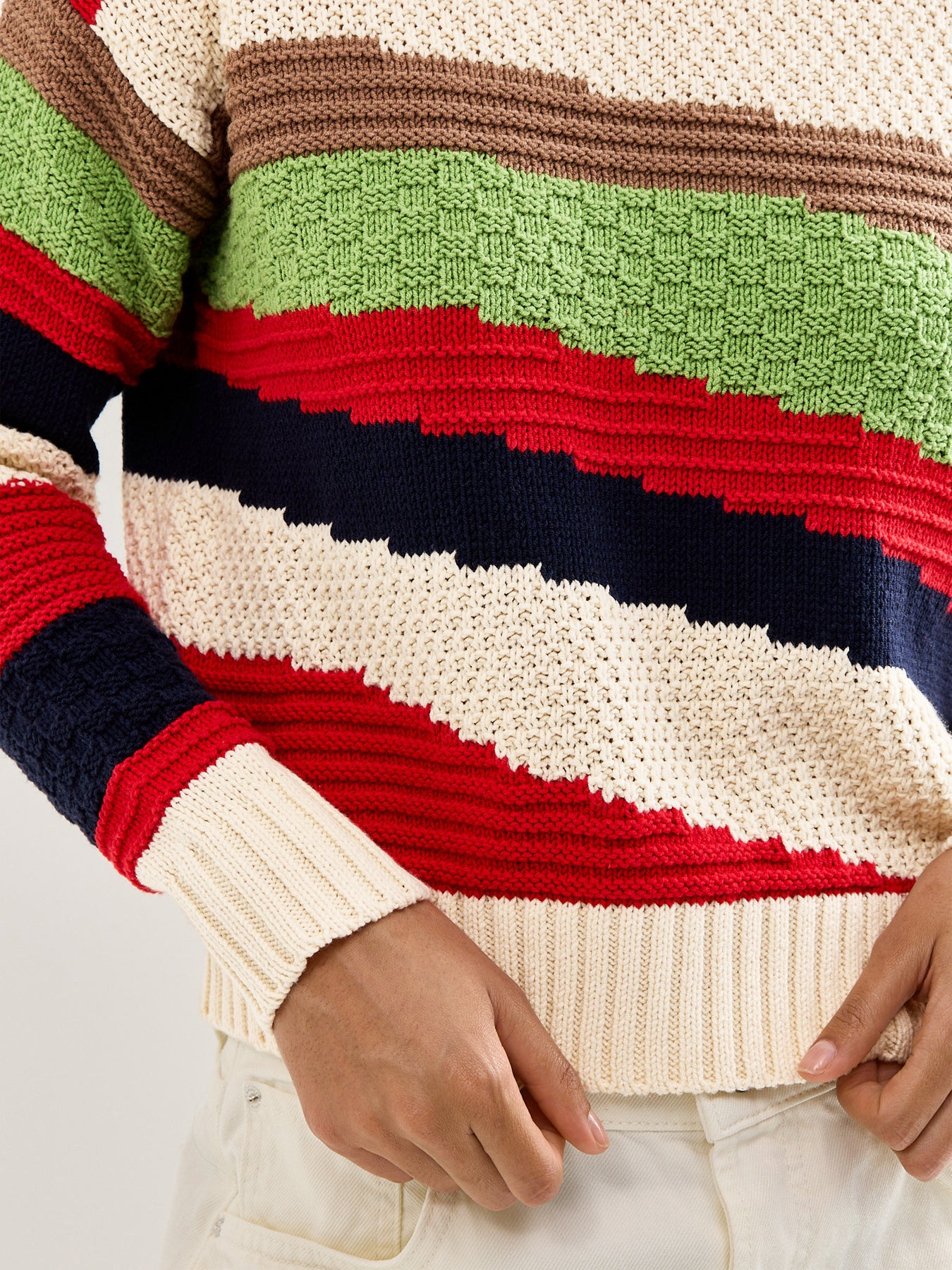 Weekend Polo Block Colour Knit - Image 3