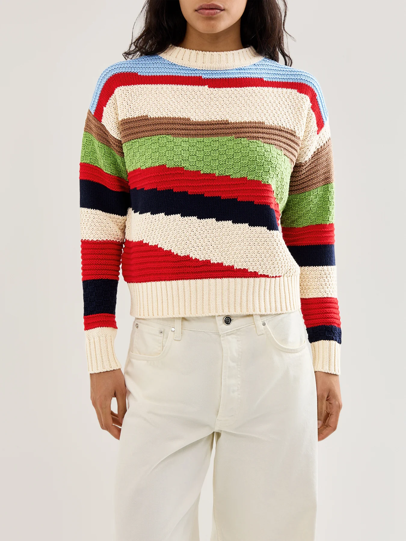Weekend Polo Block Colour Knit - Image 4