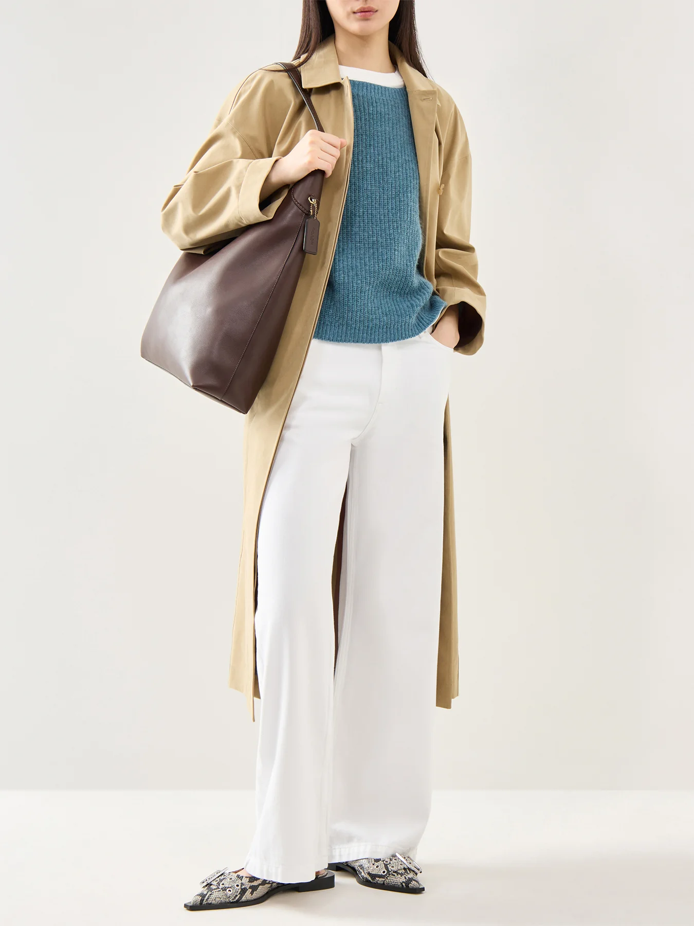 Xeno Fluffy Wide Neck Knitwear - Image 2