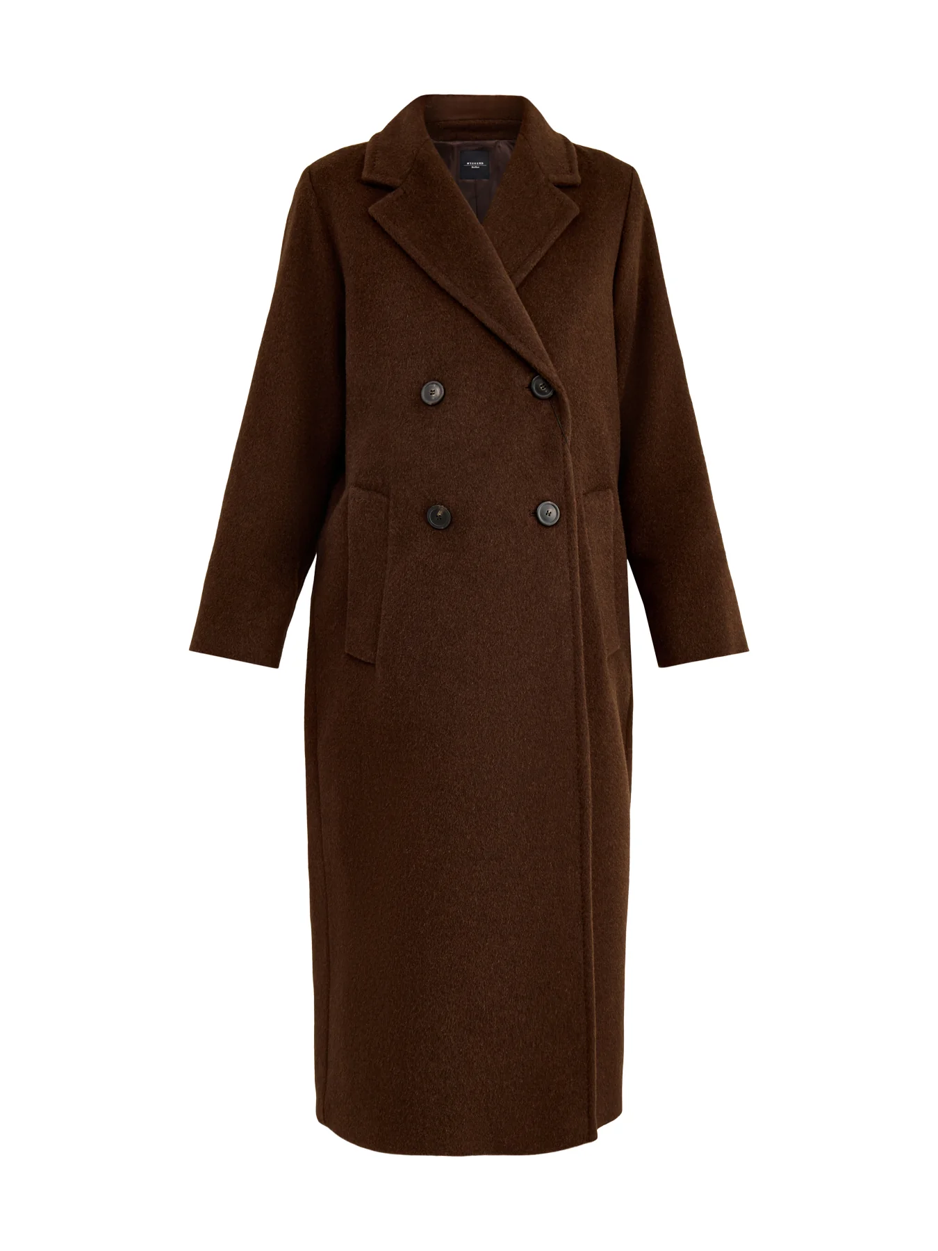 Zufolo Double Breasted Coat Chocolate