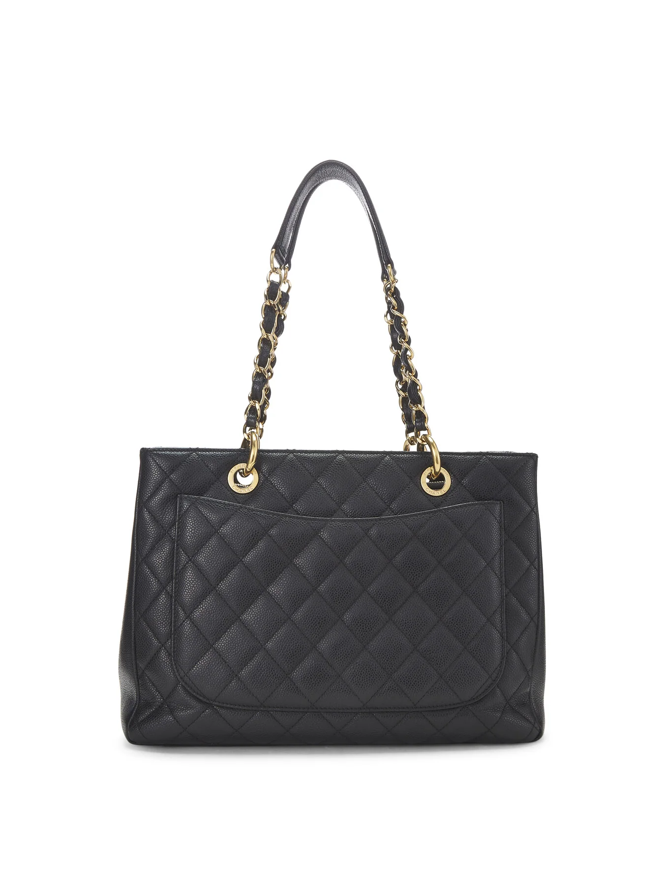 Vintage Chanel Black Caviar GST Tote Bag - Image 3