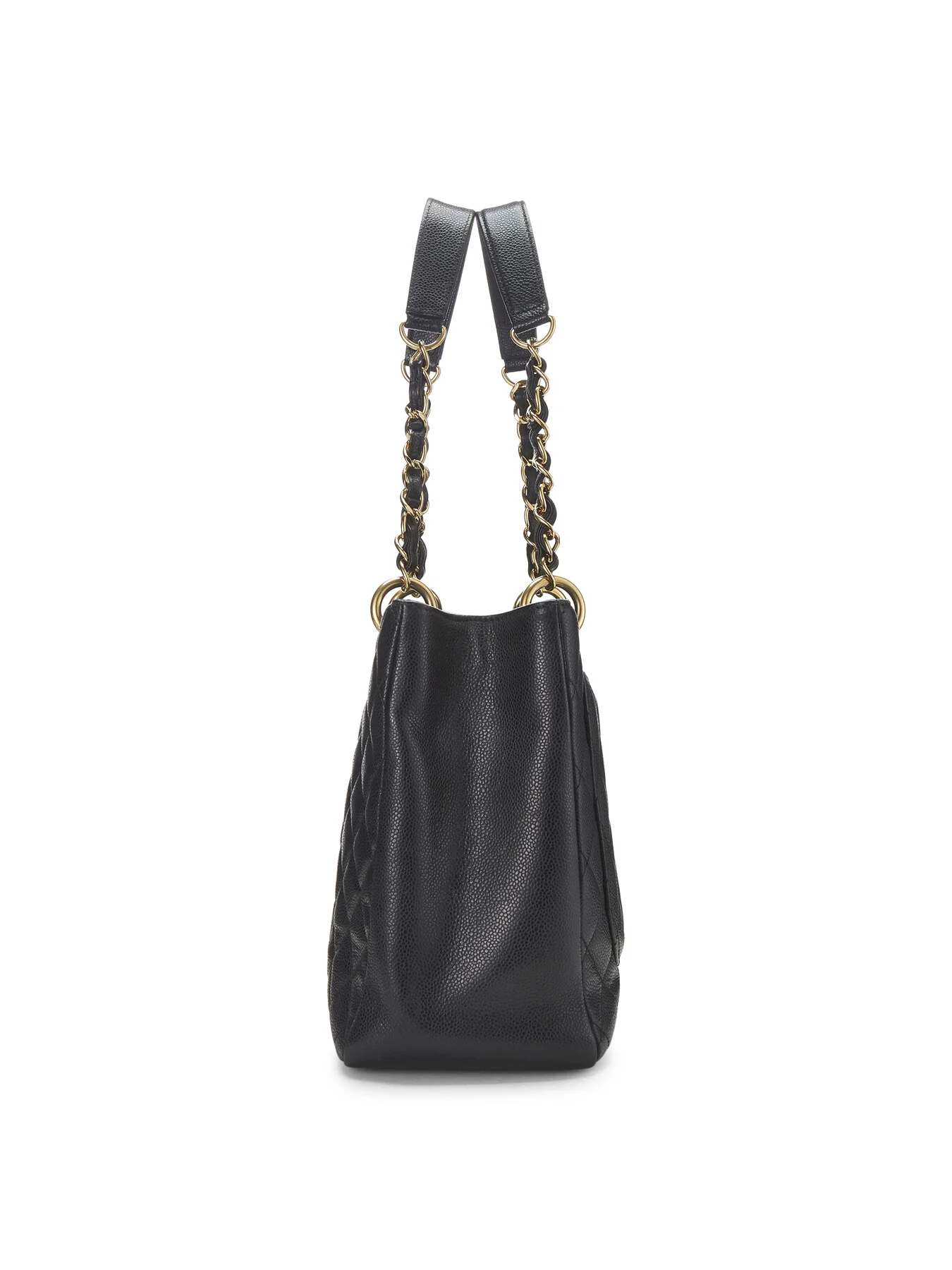 Vintage Chanel Black Caviar GST Tote Bag - Image 4