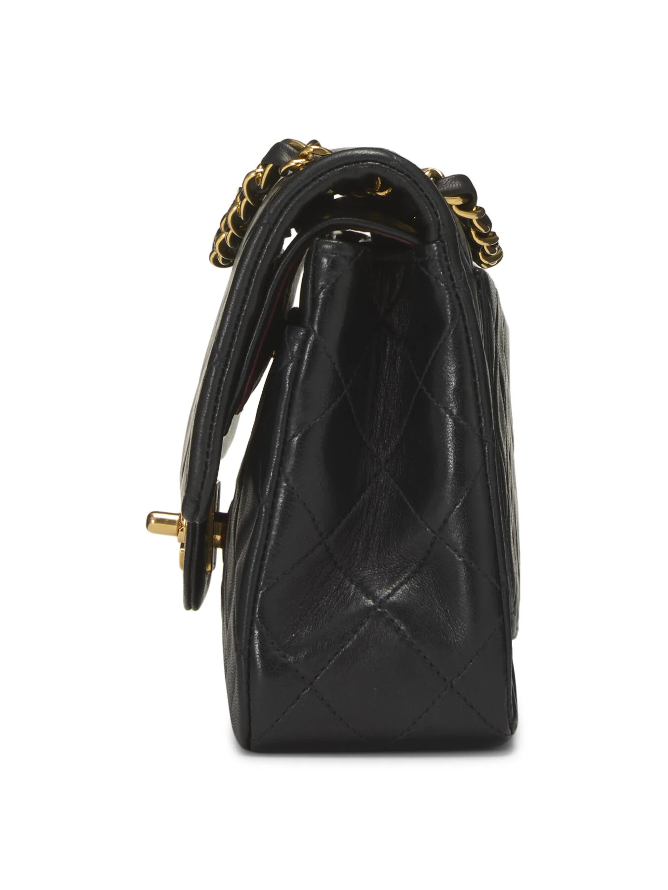 Vintage Chanel Black Lambskin Bag 2.55 9 - Image 3