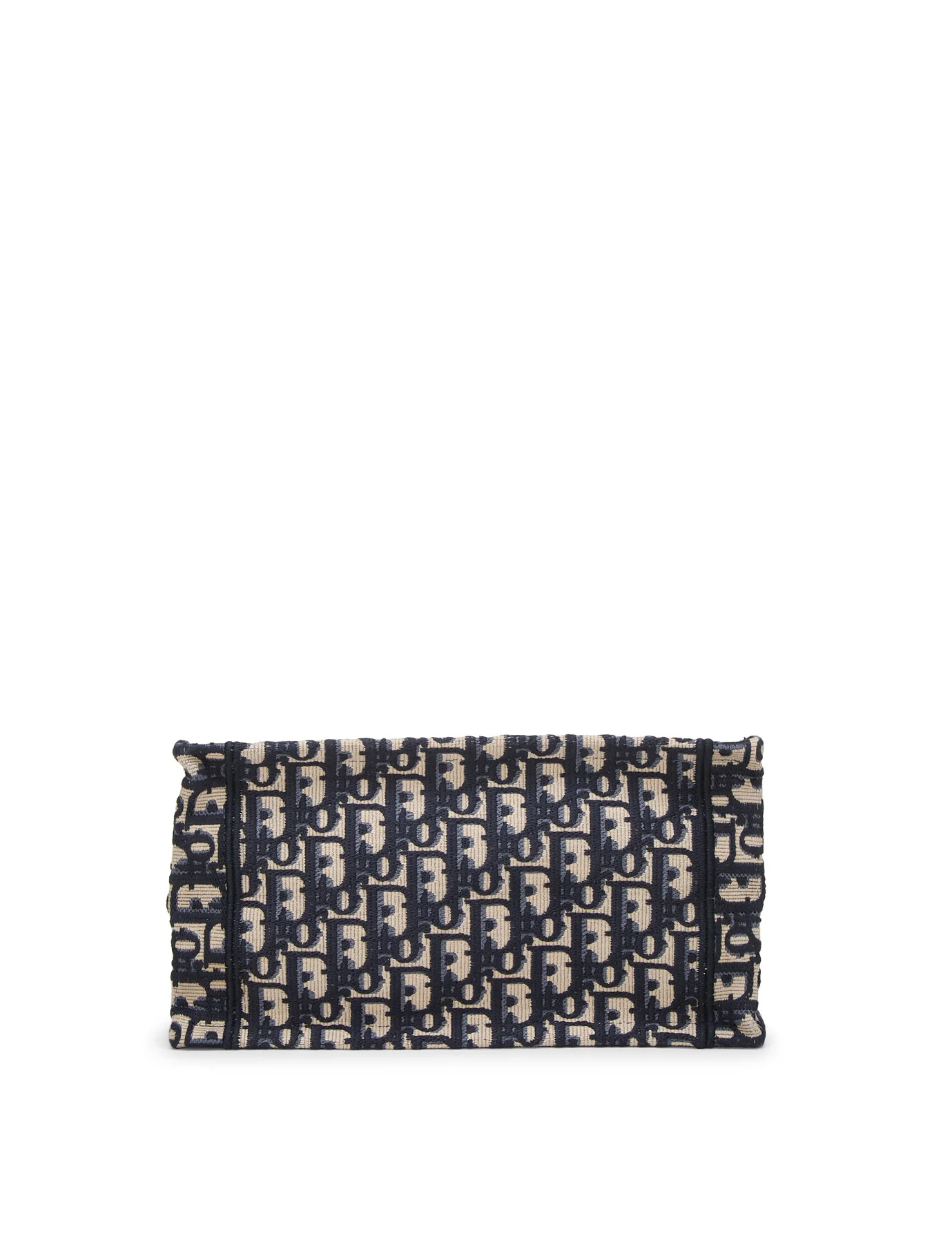 Vintage Dior Navy Canvas Small Book Tote Bag - Image 6