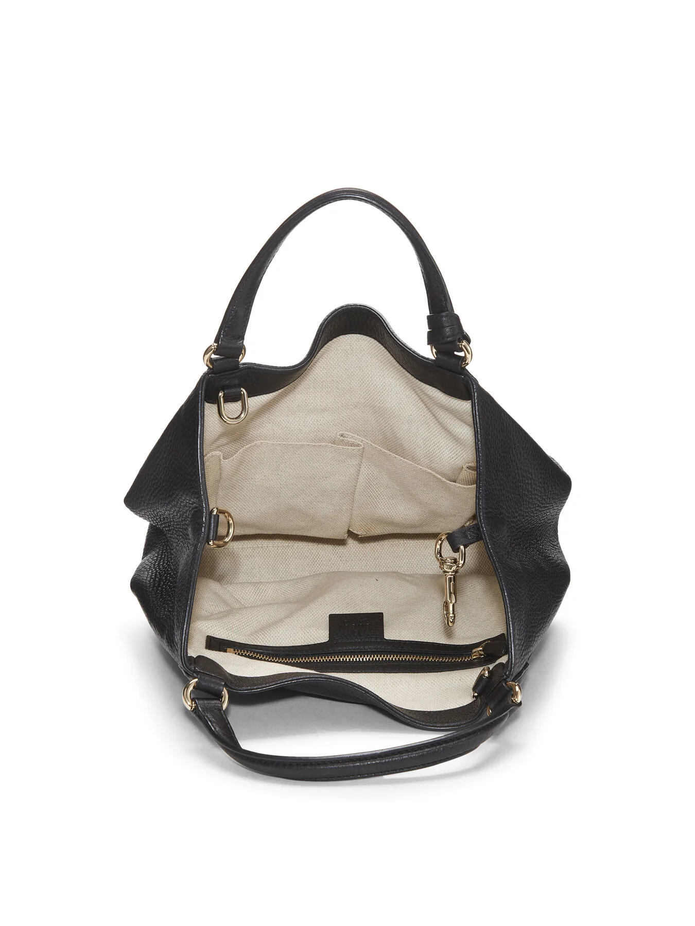 Vintage Gucci Black Leather Soho Convertible Small Shoulder Bag - Image 5