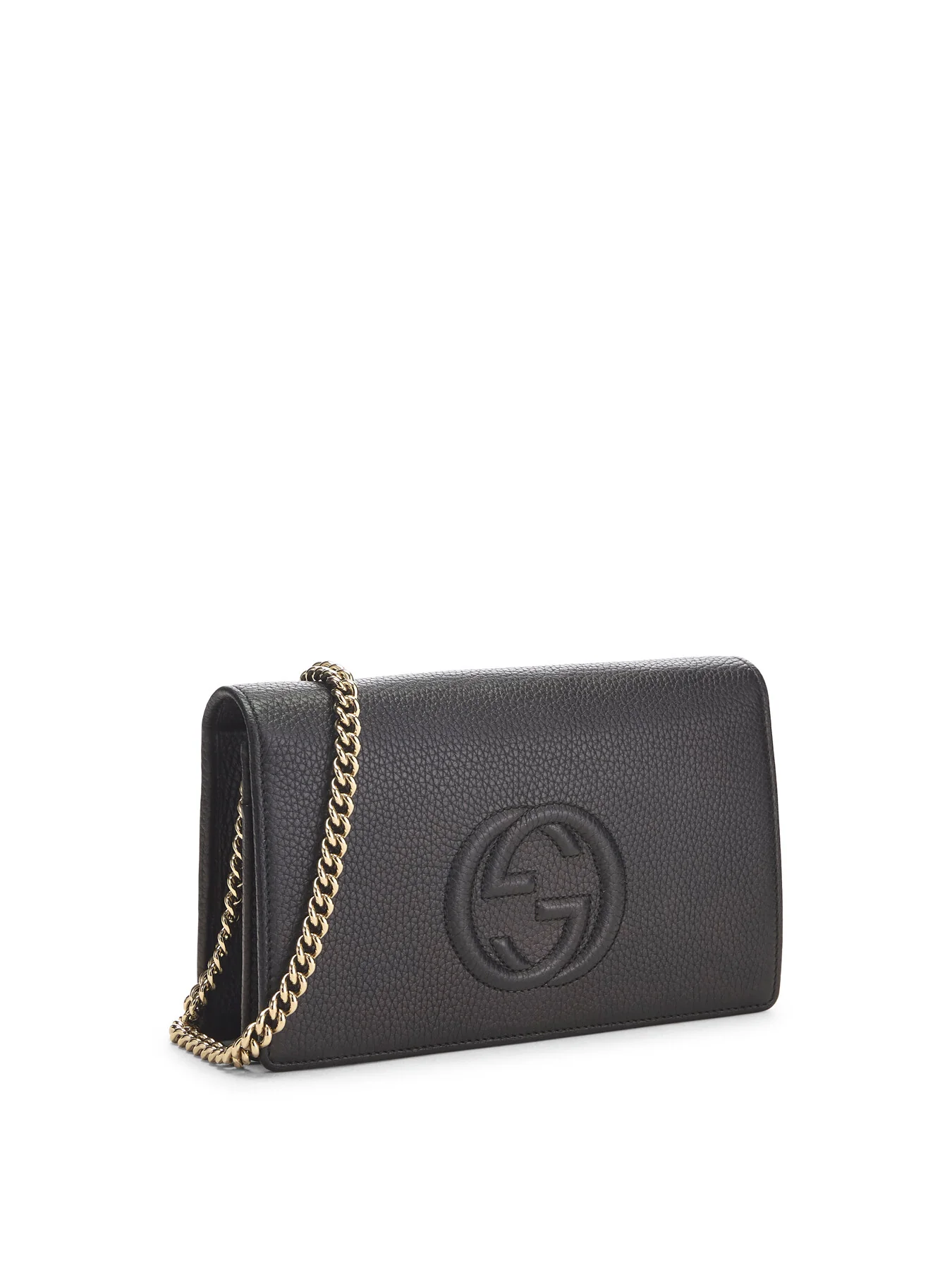 Vintage Gucci Leather Soho Wallet On Chain - Image 2