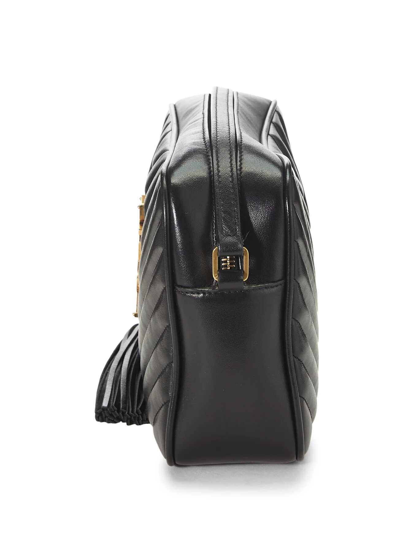 Vintage YSL Black Calfskin Lou Camera Bag - Image 6