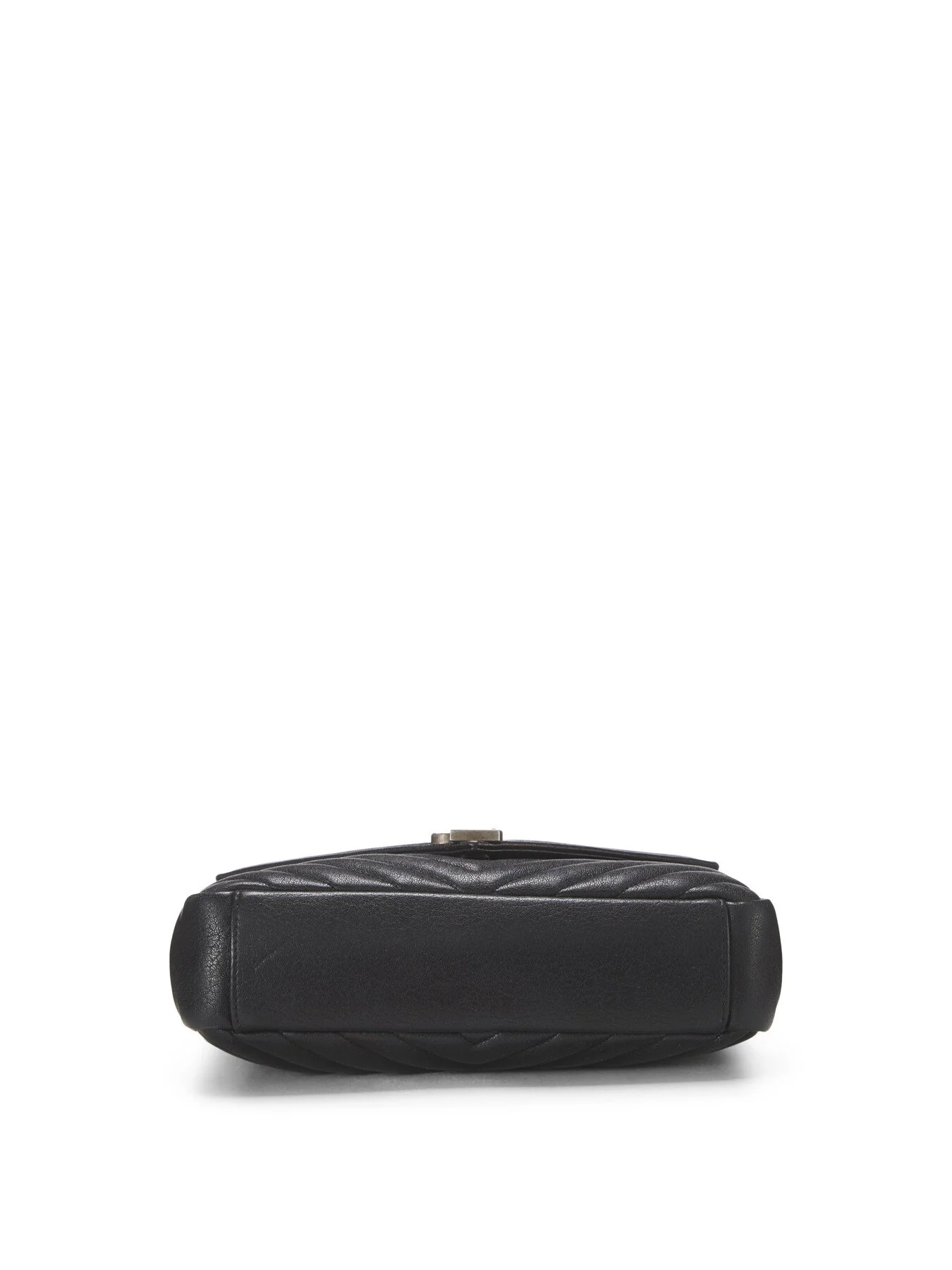 Vintage YSL Black Leather Medium College Bag - Image 5