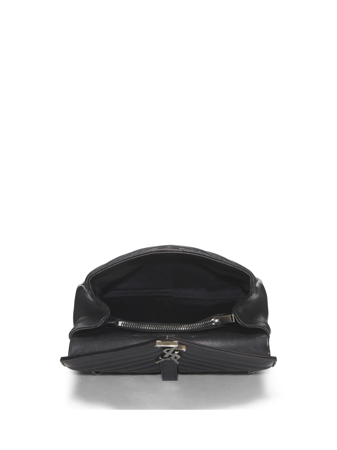 Vintage YSL Black Leather Medium College Bag - Image 6