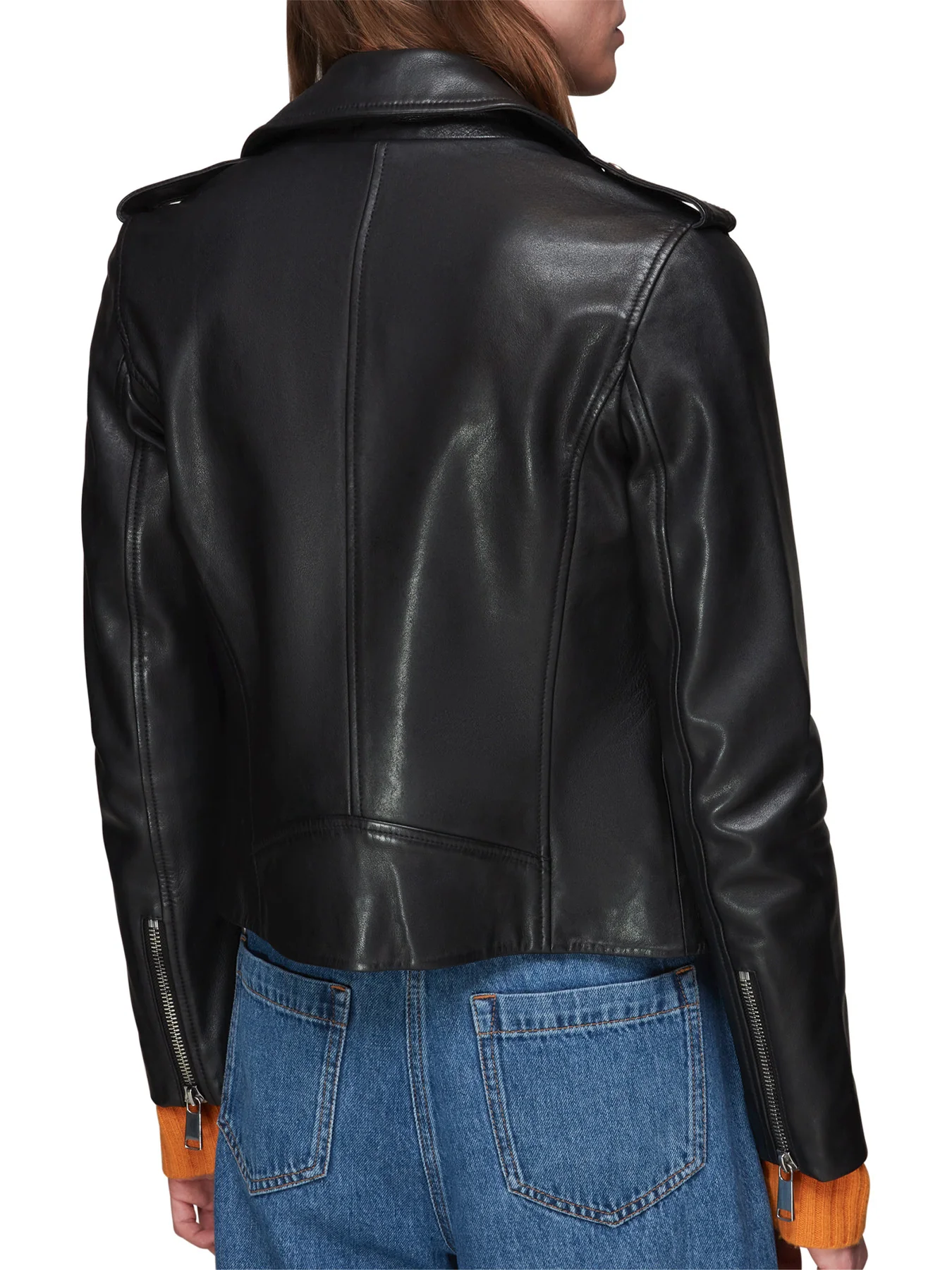 Agnes Pocket Leather Jacket - Image 3