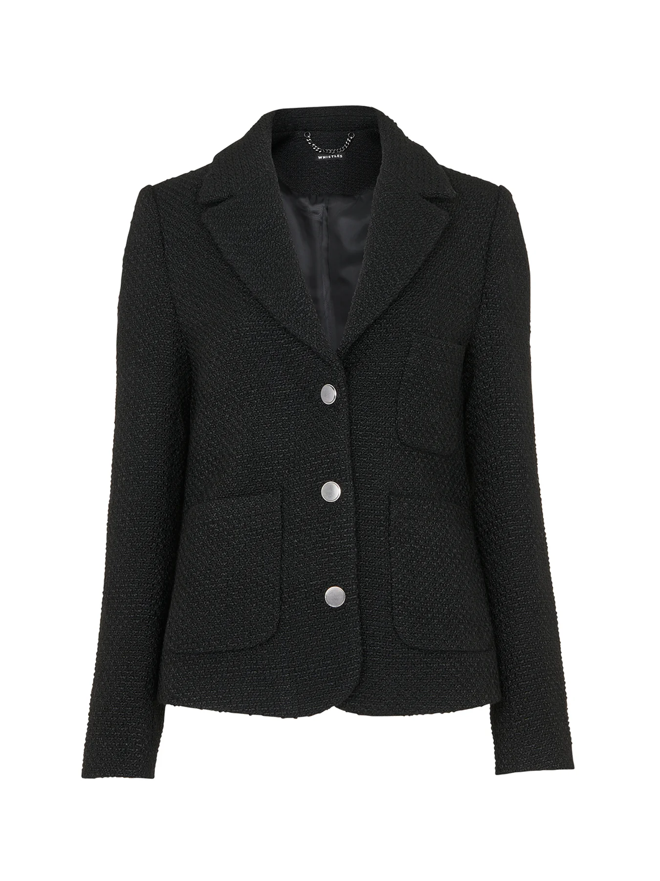 Classic Textured Jacket Black
