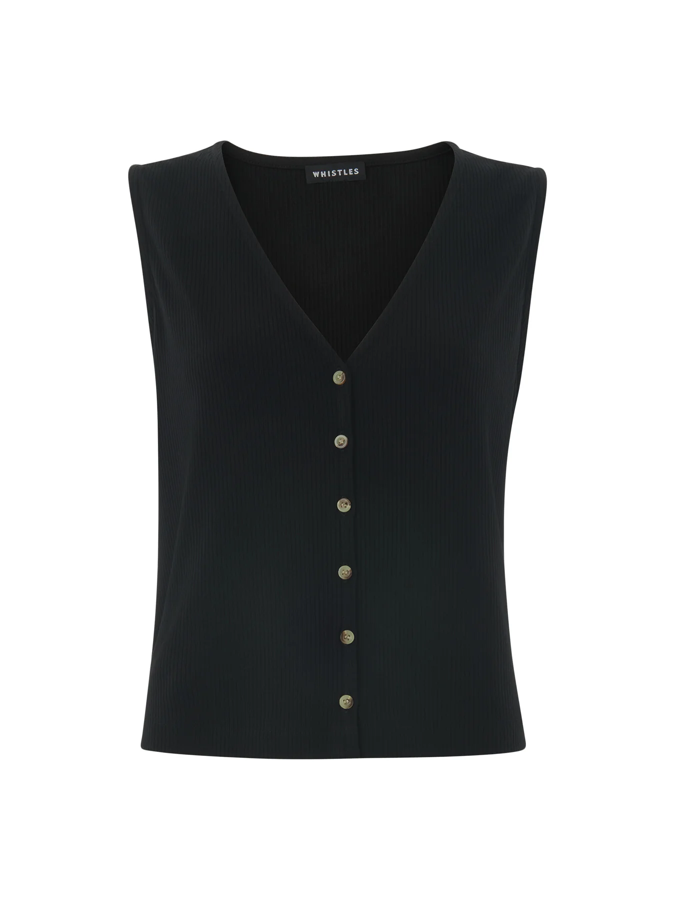 Button Front Rib Tank