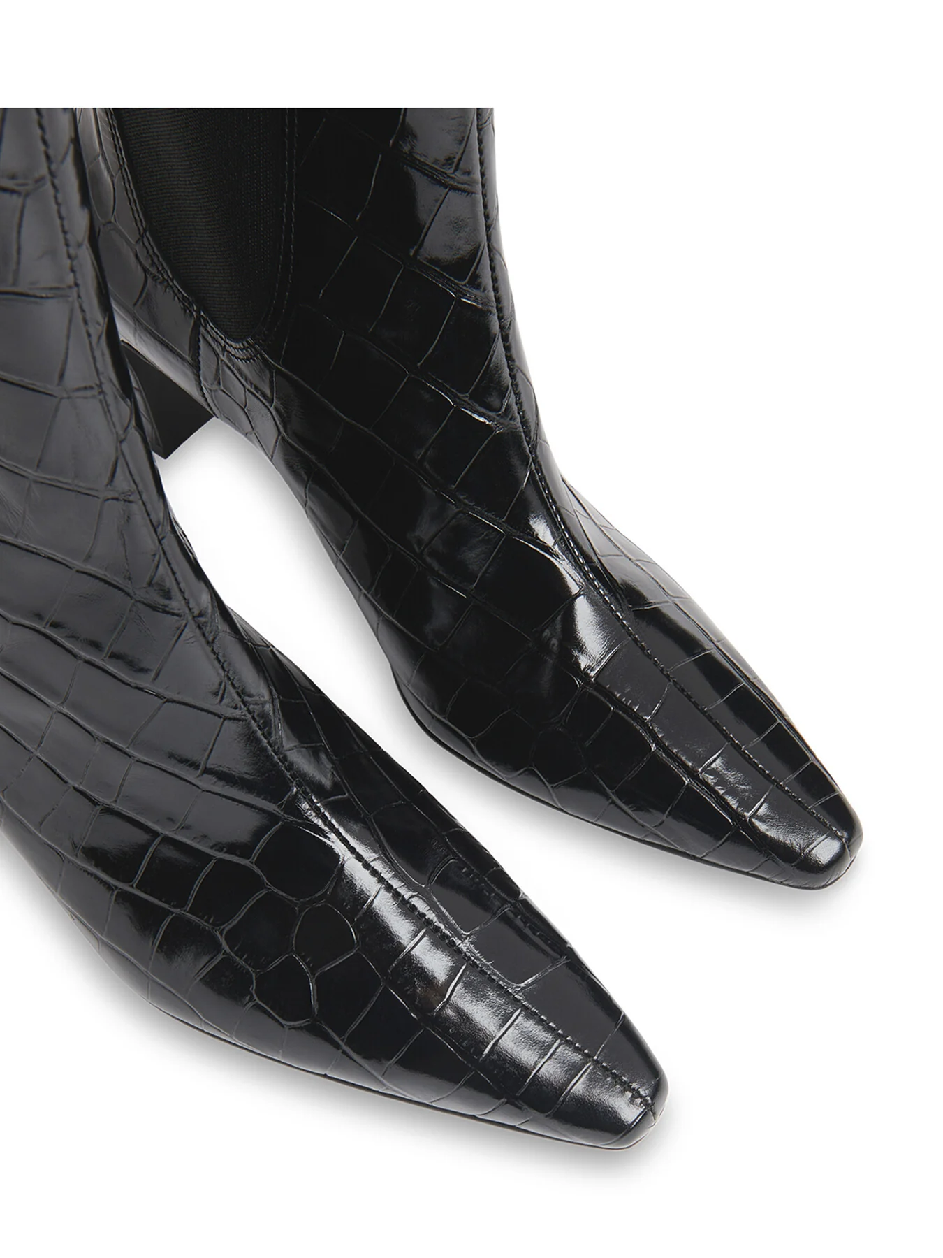 Darla Croc Heeled Boot - Image 2