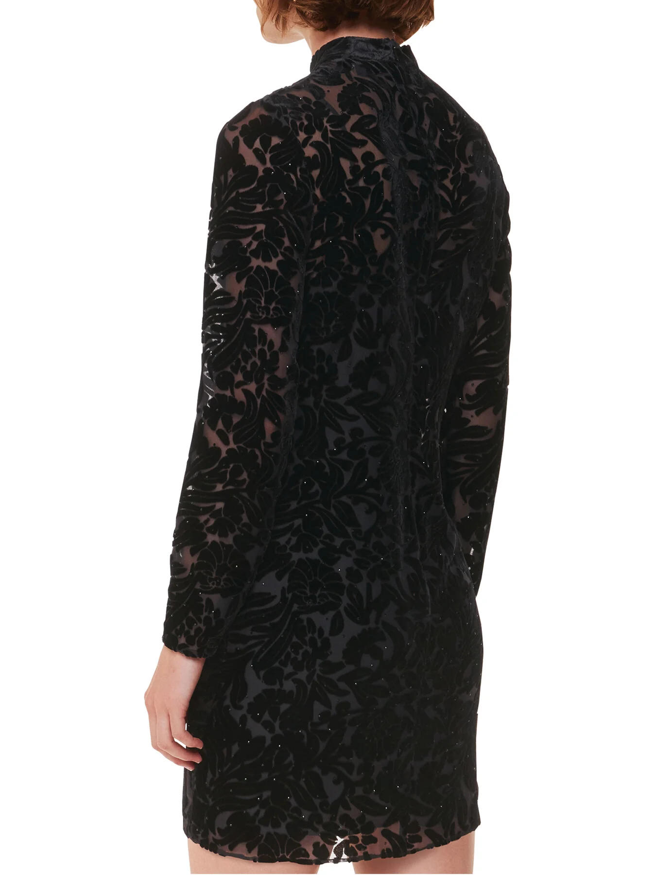 Hot Fix Floral Velvet Dress - Image 3