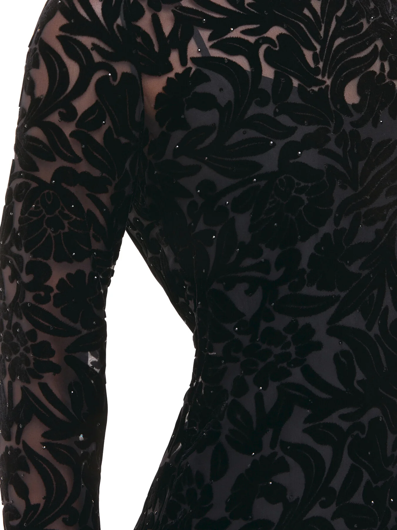 Hot Fix Floral Velvet Dress - Image 4