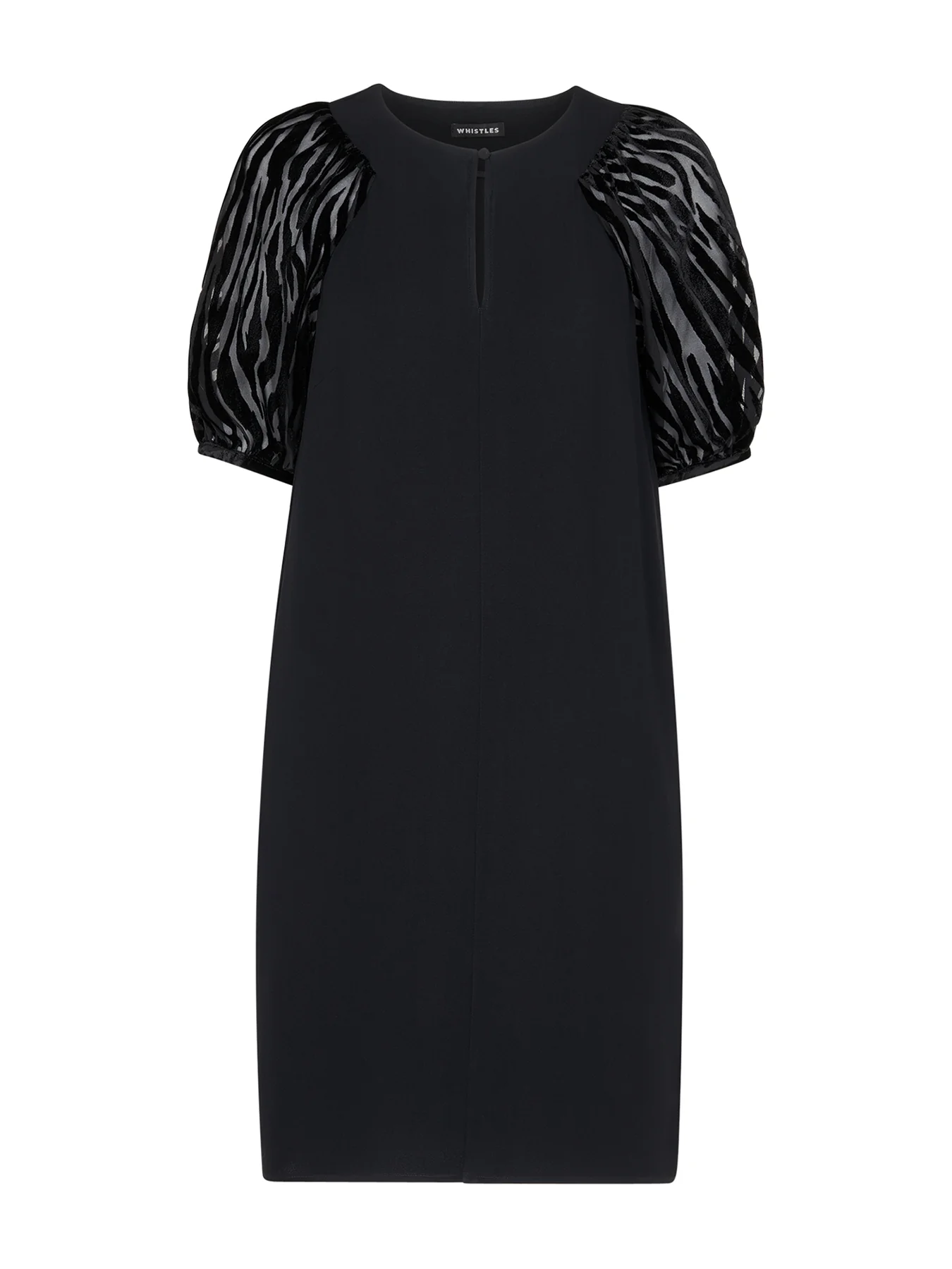 Lucy Zebra Velvet Sleeve Dress