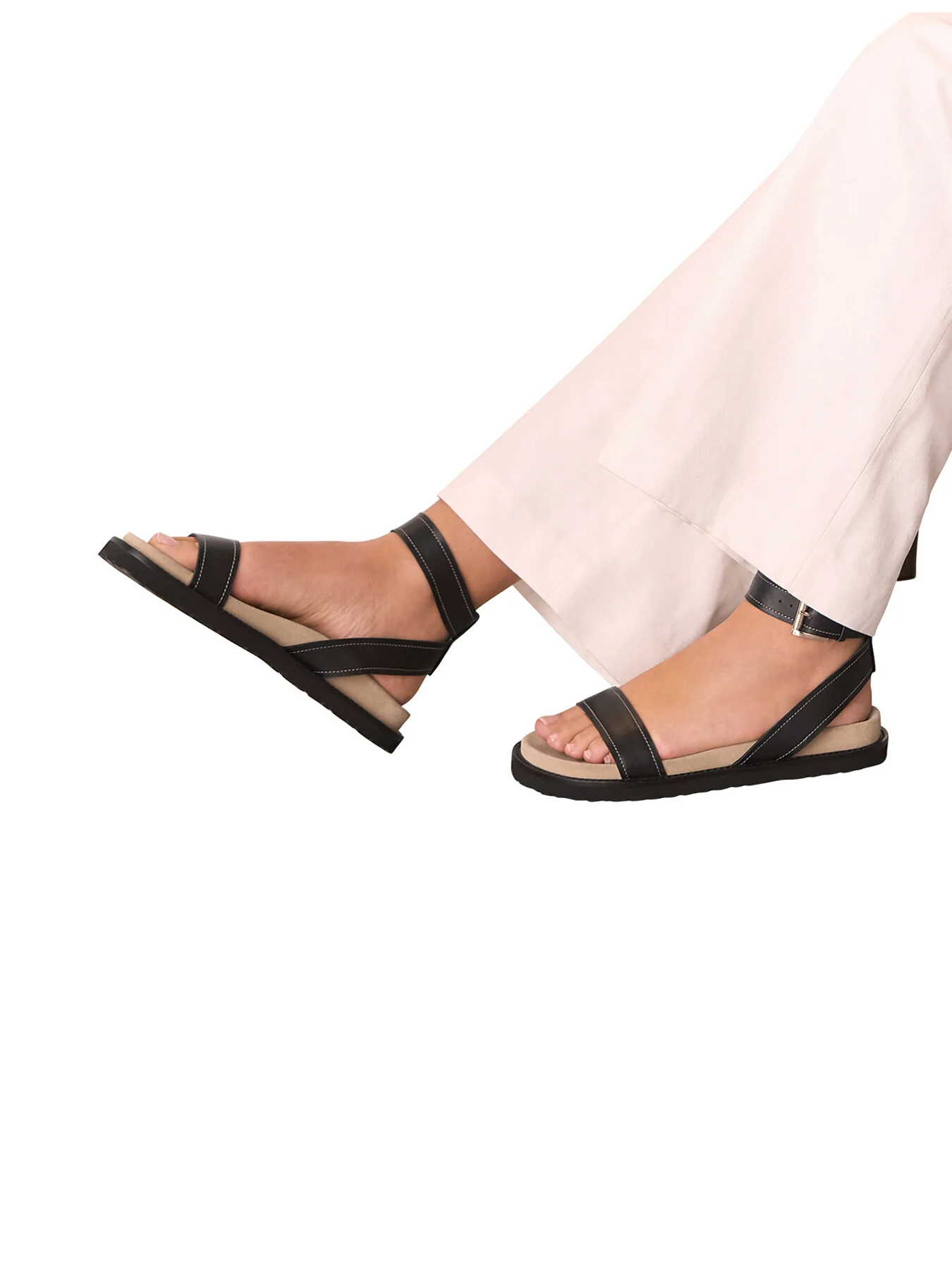 Ottie Contrast Stitch Sandal - Image 2