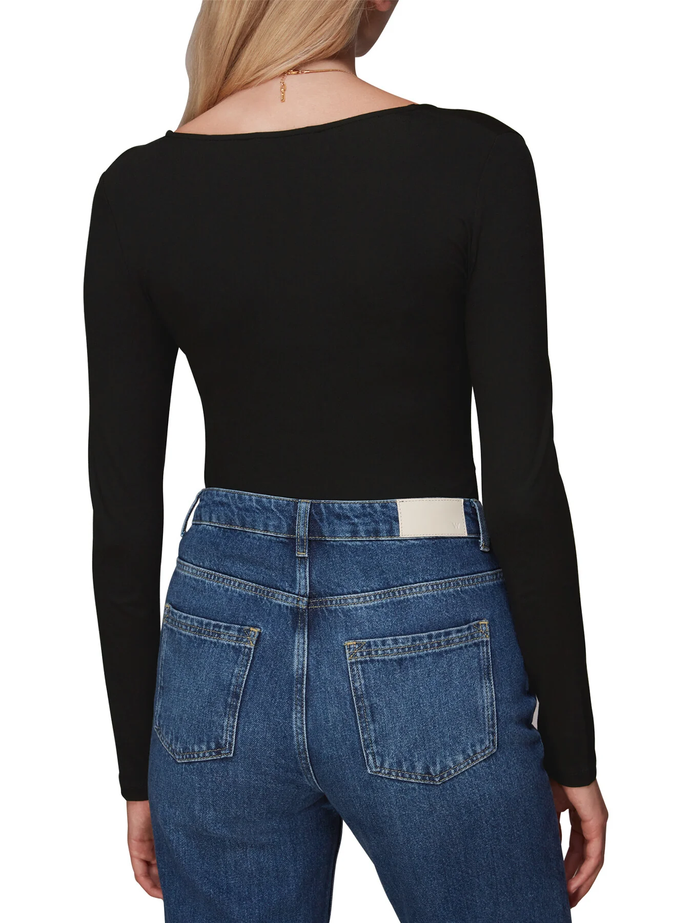 Square Neck Long Sleeve Top - Image 3