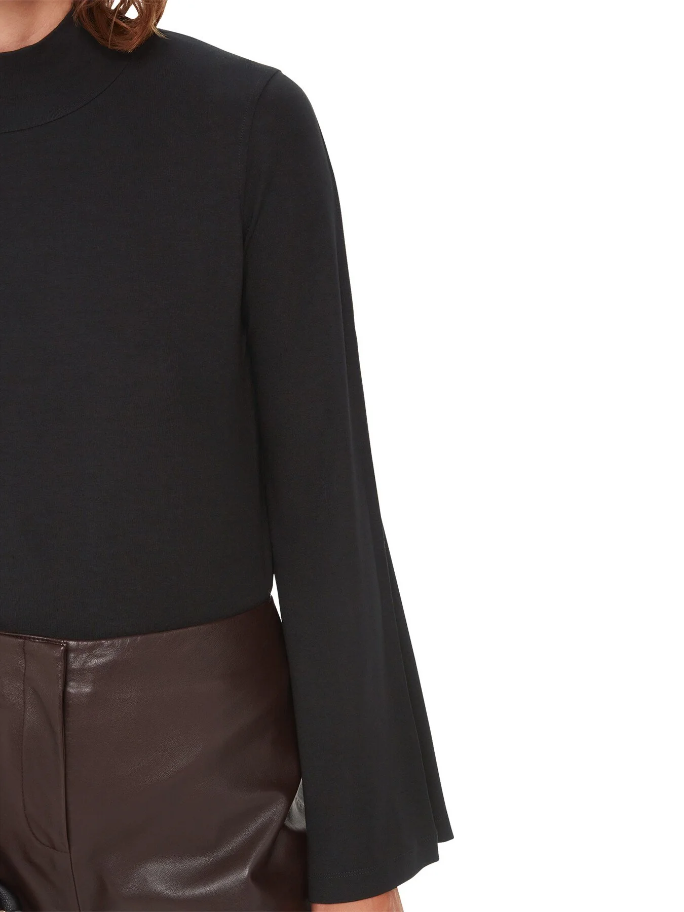 Wide Sleeve High Neck Top - Image 4