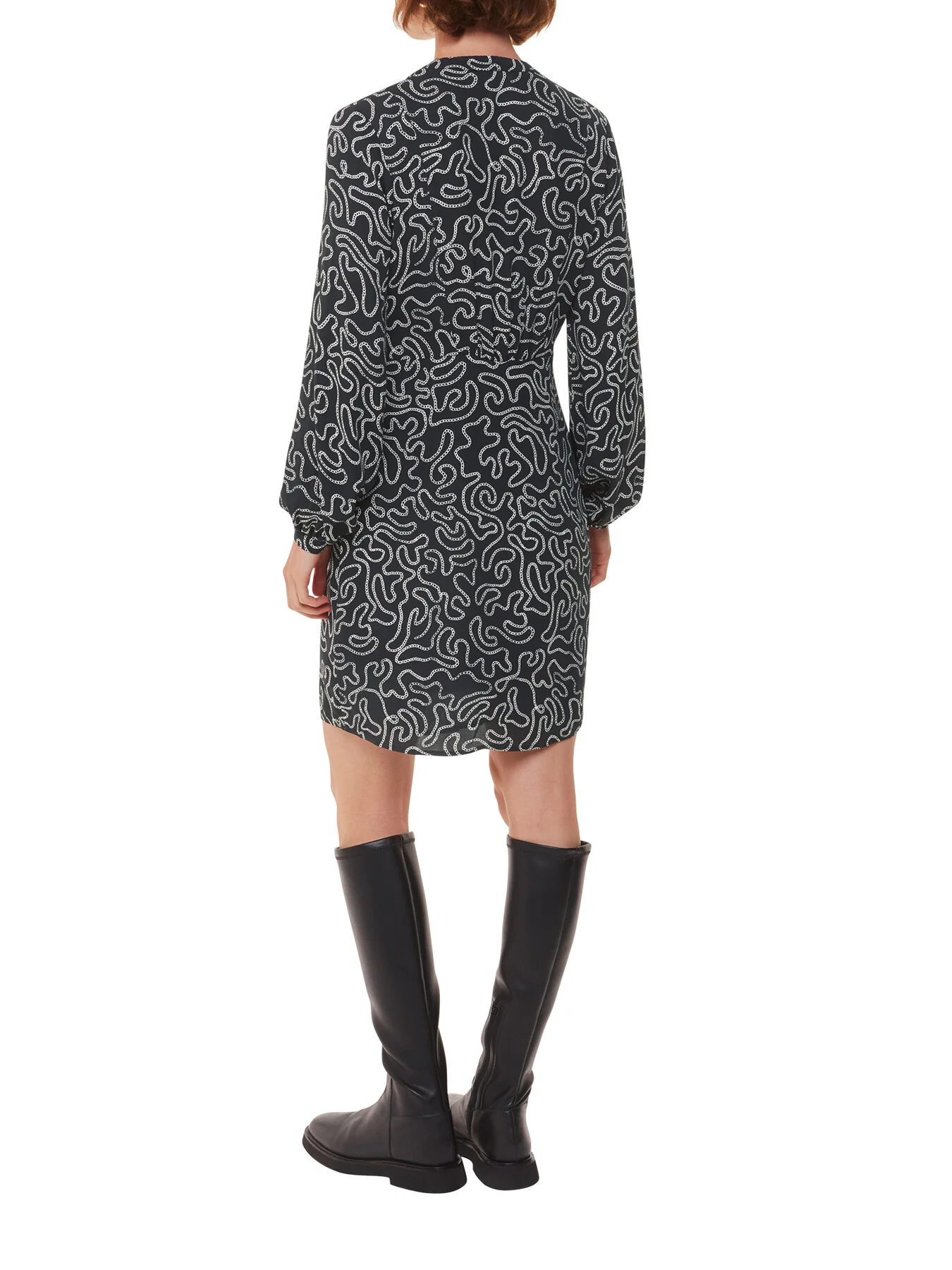 Chain Print Flippy Dress - Image 2