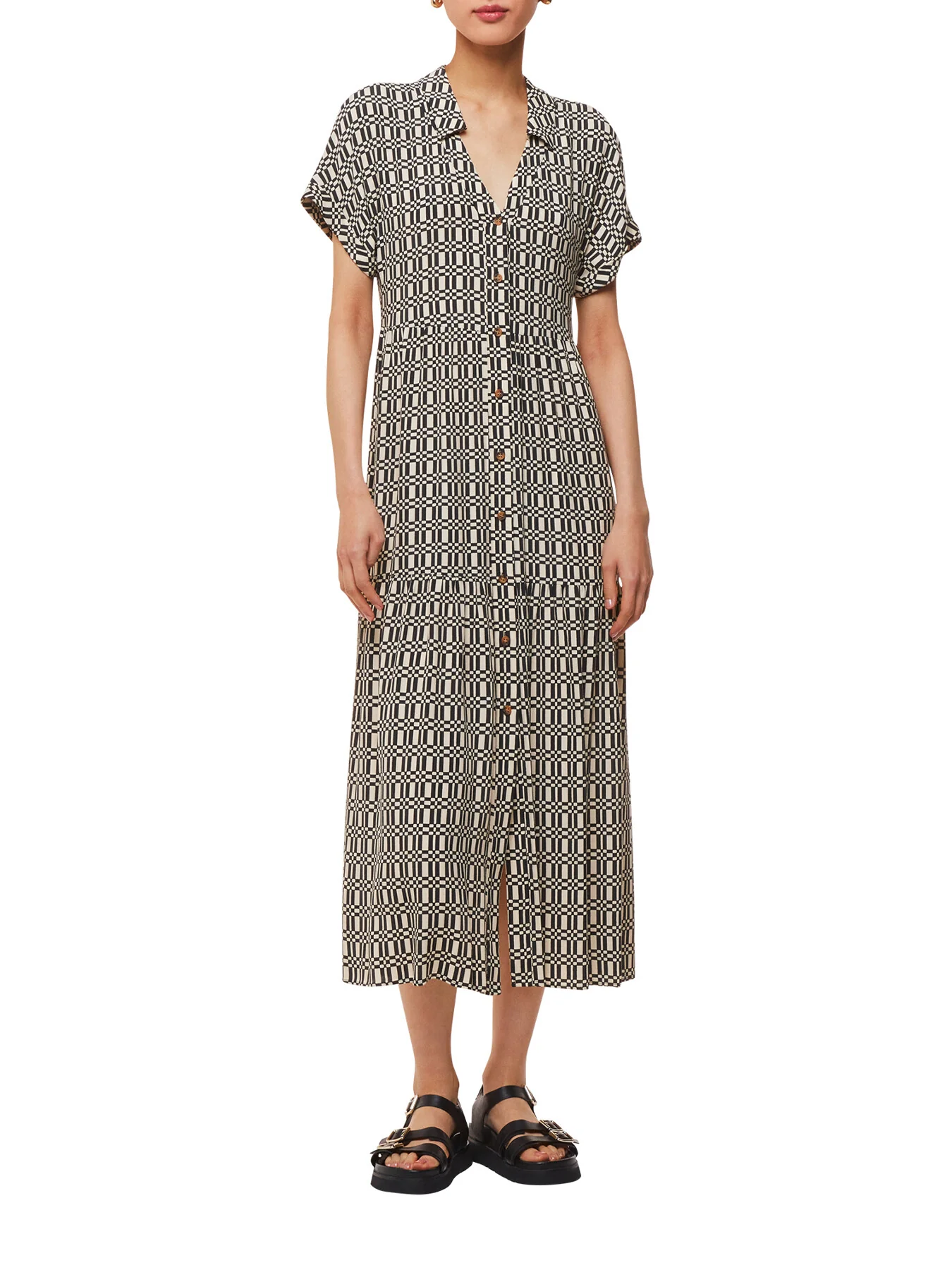 Link Check Print Dress - Image 2