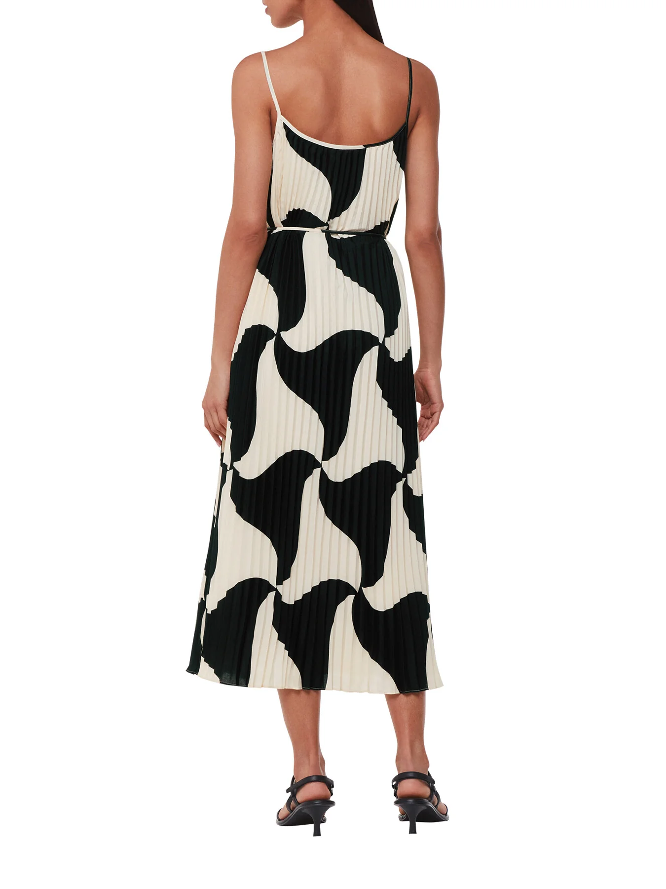 Triangle Swirl Pleated Dress - Image 3