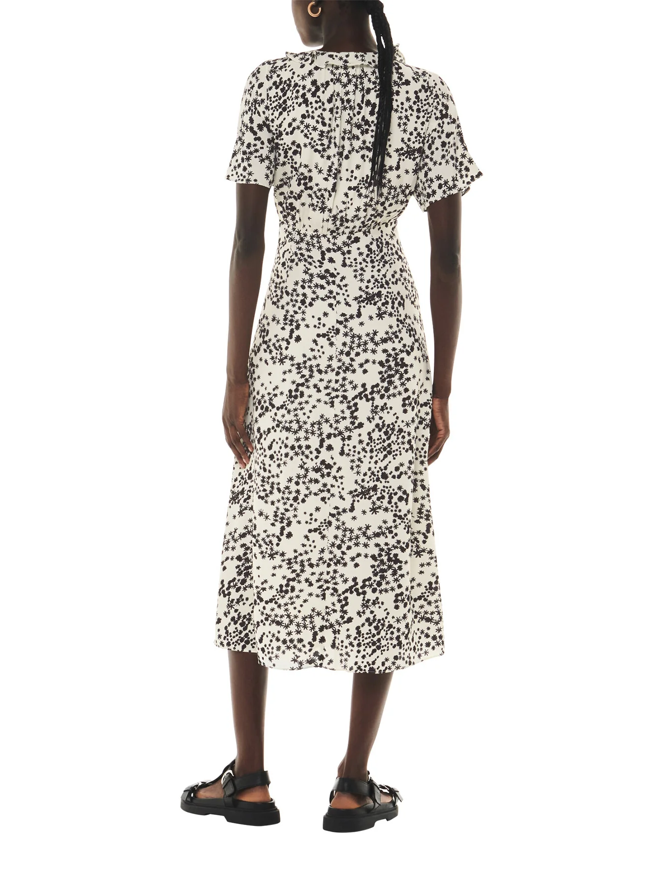 Dandelion Floral Midi Dress - Image 3