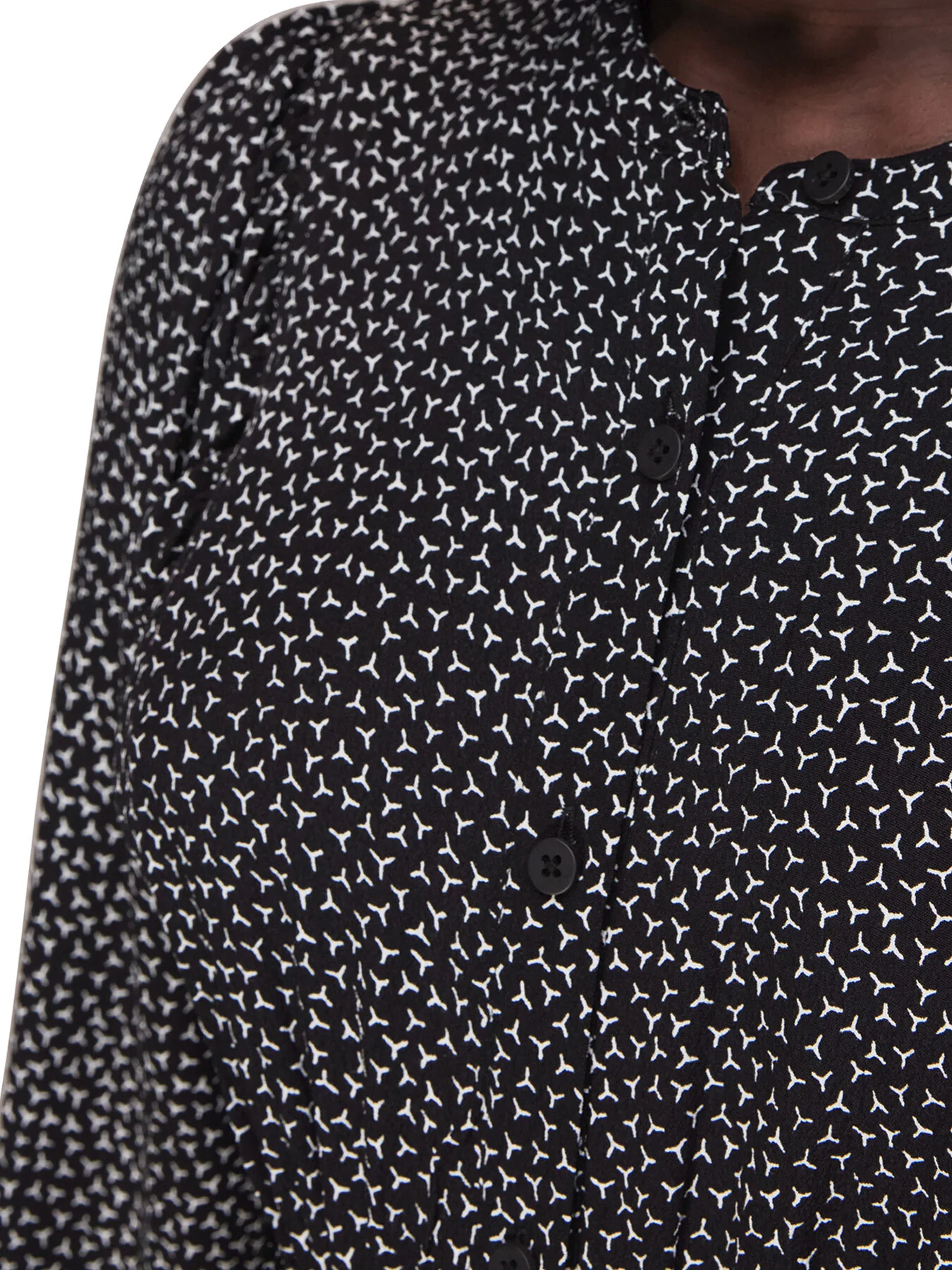 Scattered Y Print Midi Dress - Image 4