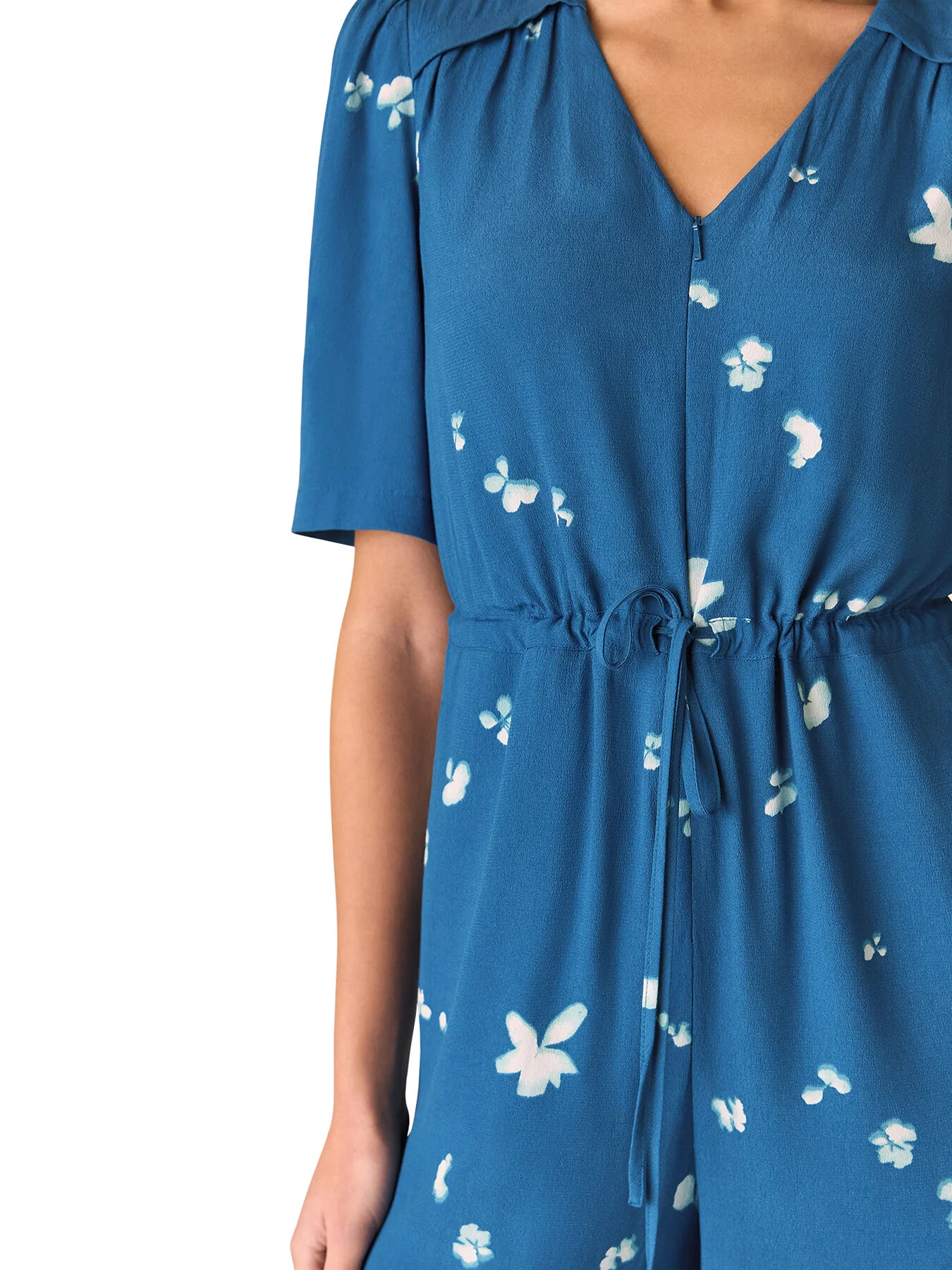 Blue/Multi Sun Bleached Floral Jumpsuit - Image 2