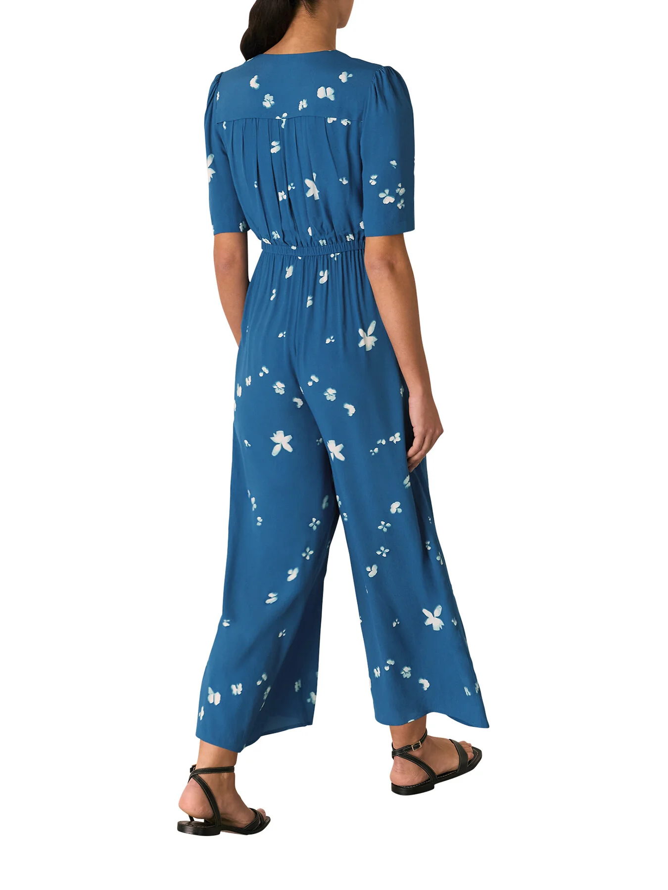 Blue/Multi Sun Bleached Floral Jumpsuit - Image 3