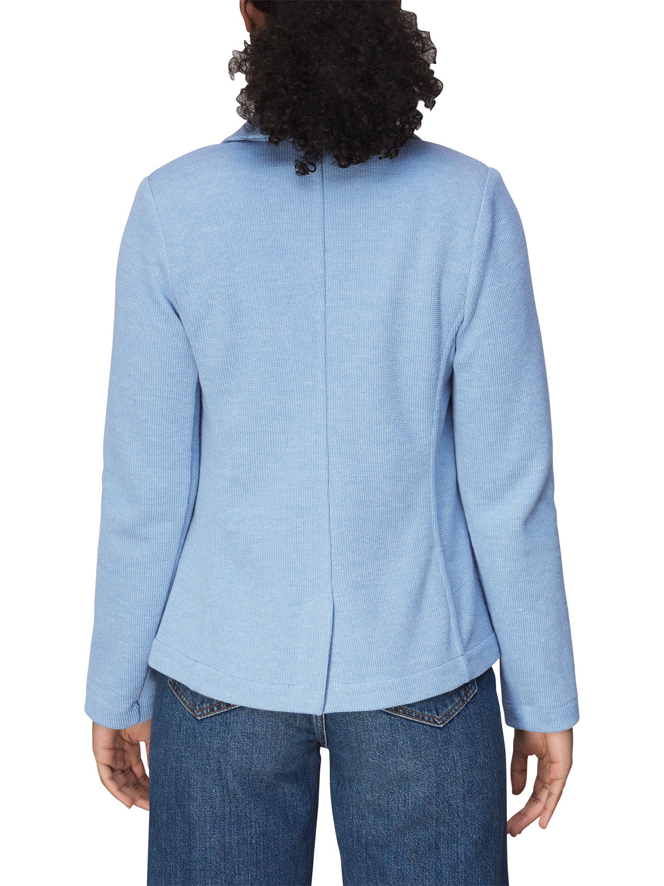 Blue Slim Jersey Jacket - Image 4