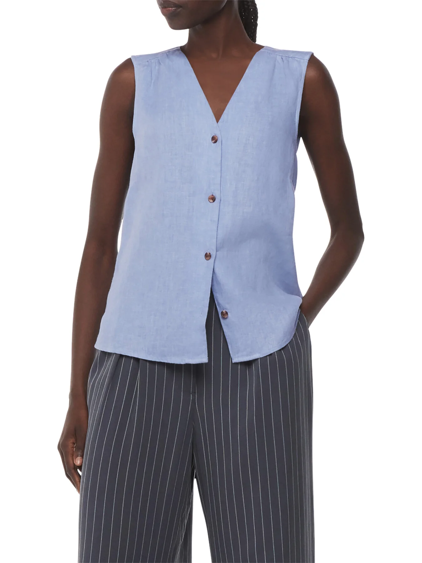 Laura Linen Tank - Image 2