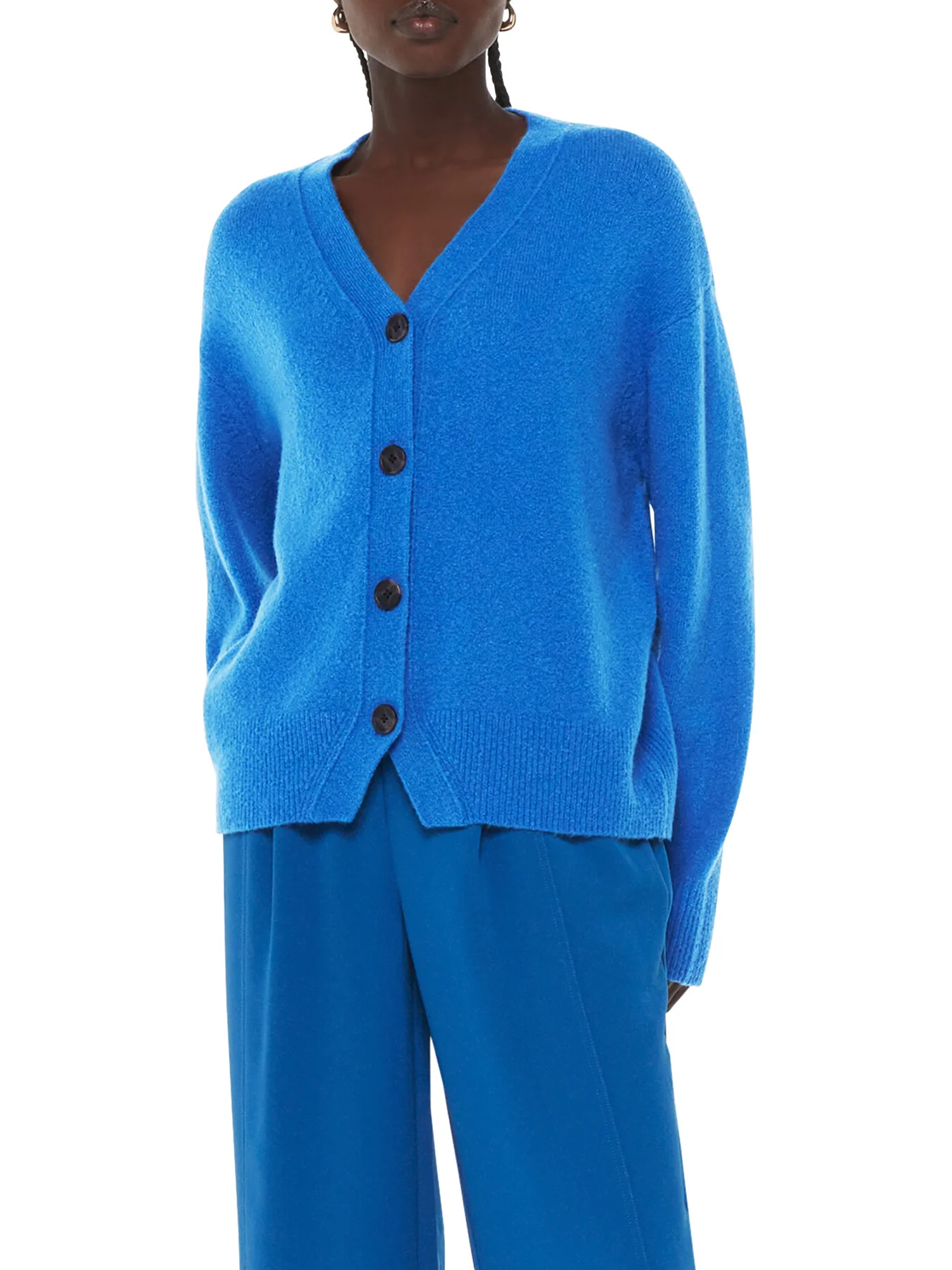 Textured Wool Mix Cardigan - Image 2