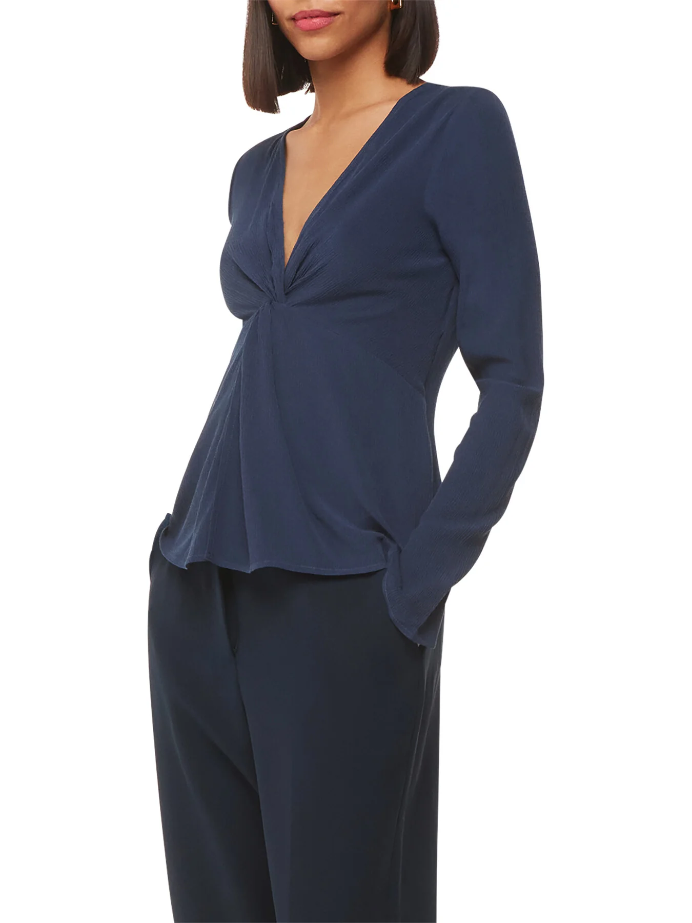 Twist Front Textured Top - Image 4