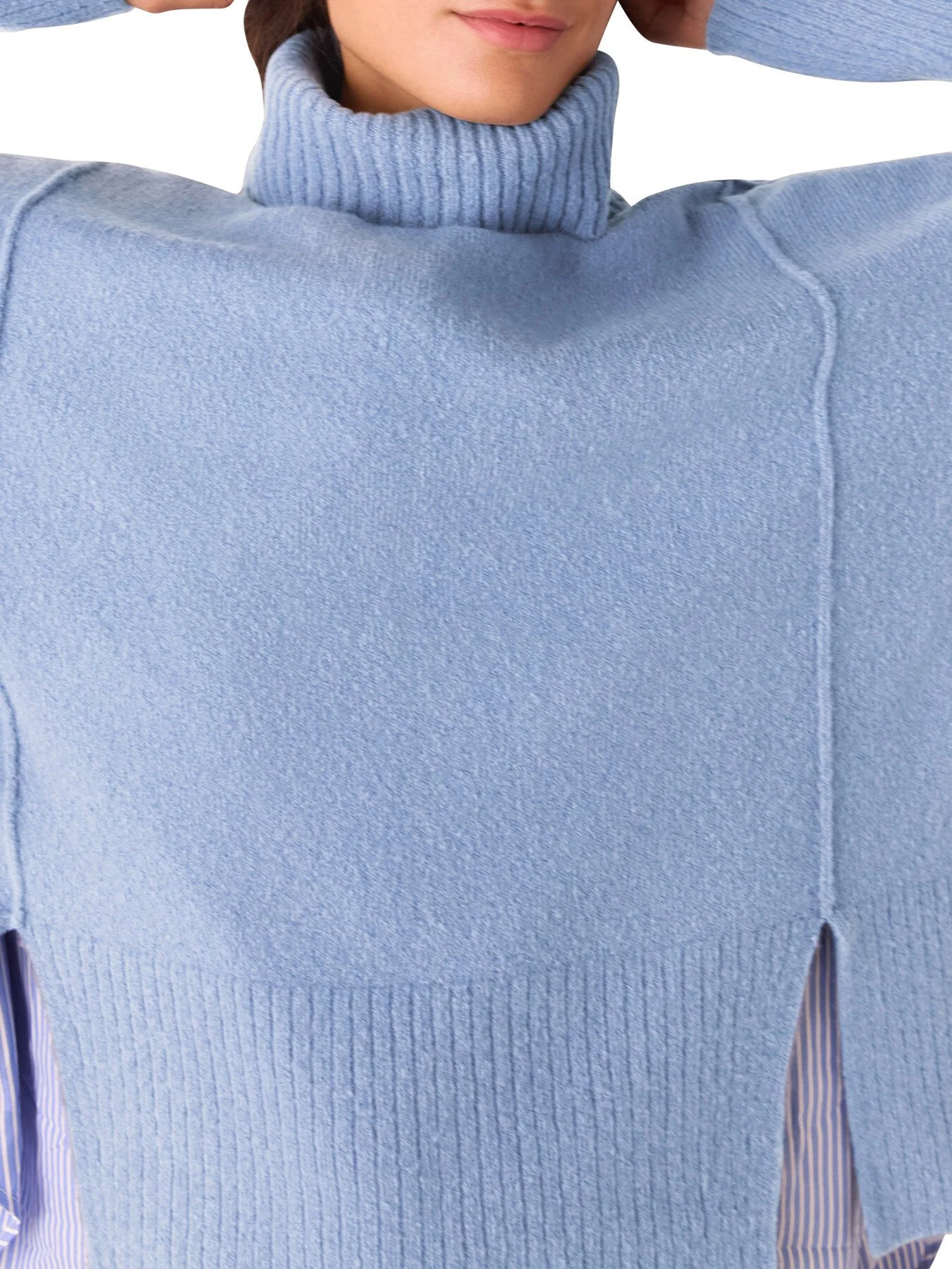 Wool Mix Roll Neck Knit - Image 4
