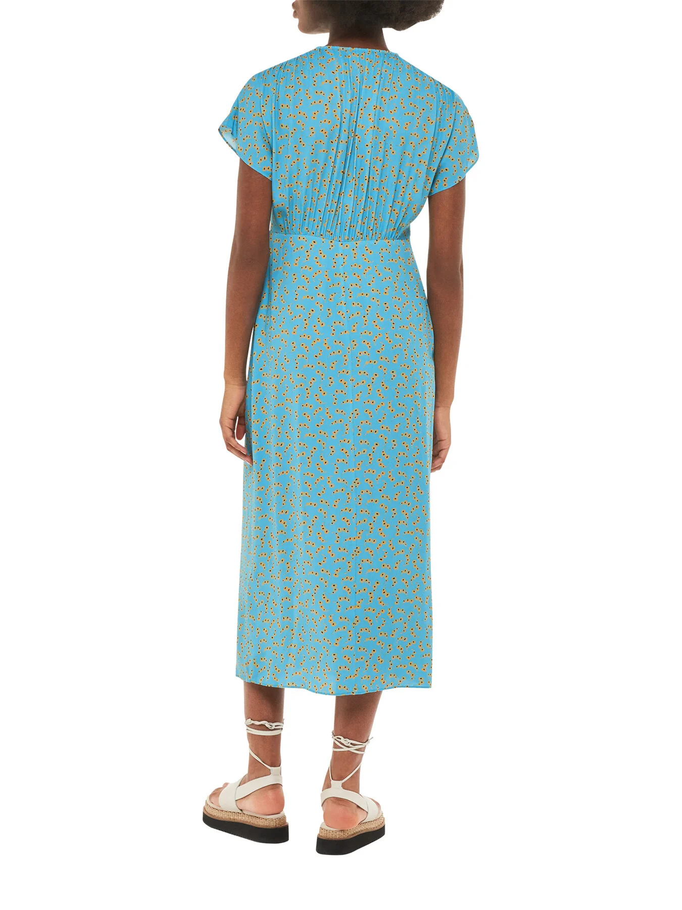 Floral Crescent Midi Dress - Image 3