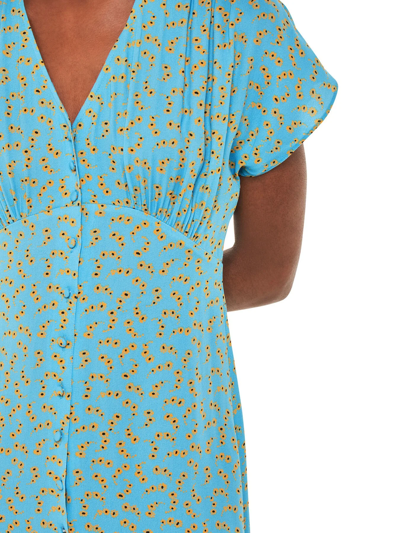 Floral Crescent Midi Dress - Image 4